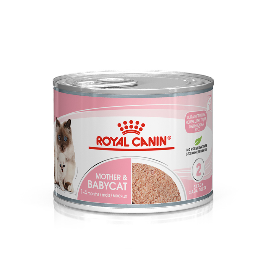 Royal Canin Mother Babycat Wet Cat Food Mousse Pets