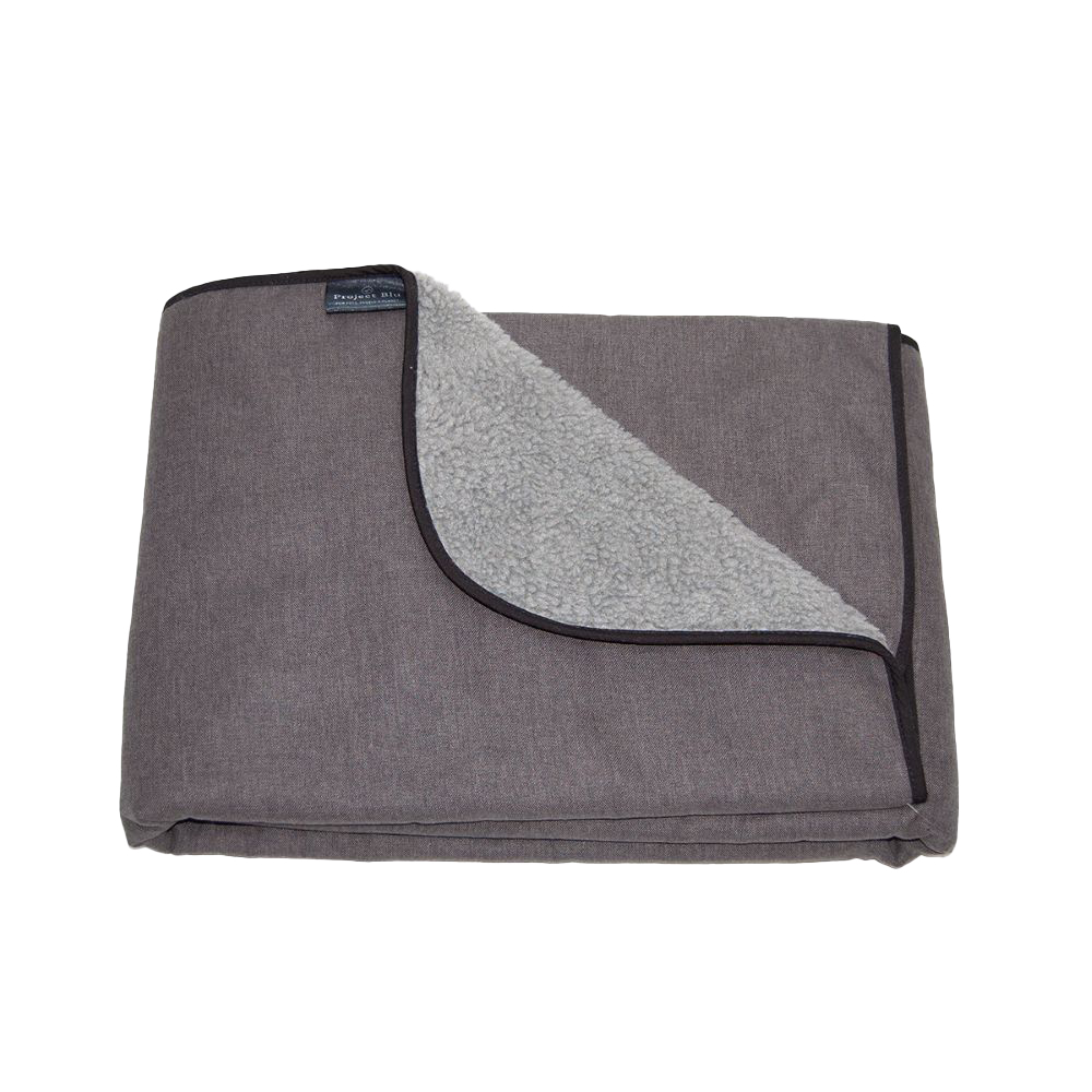 Project Blu Remade Dog Blanket, Grey