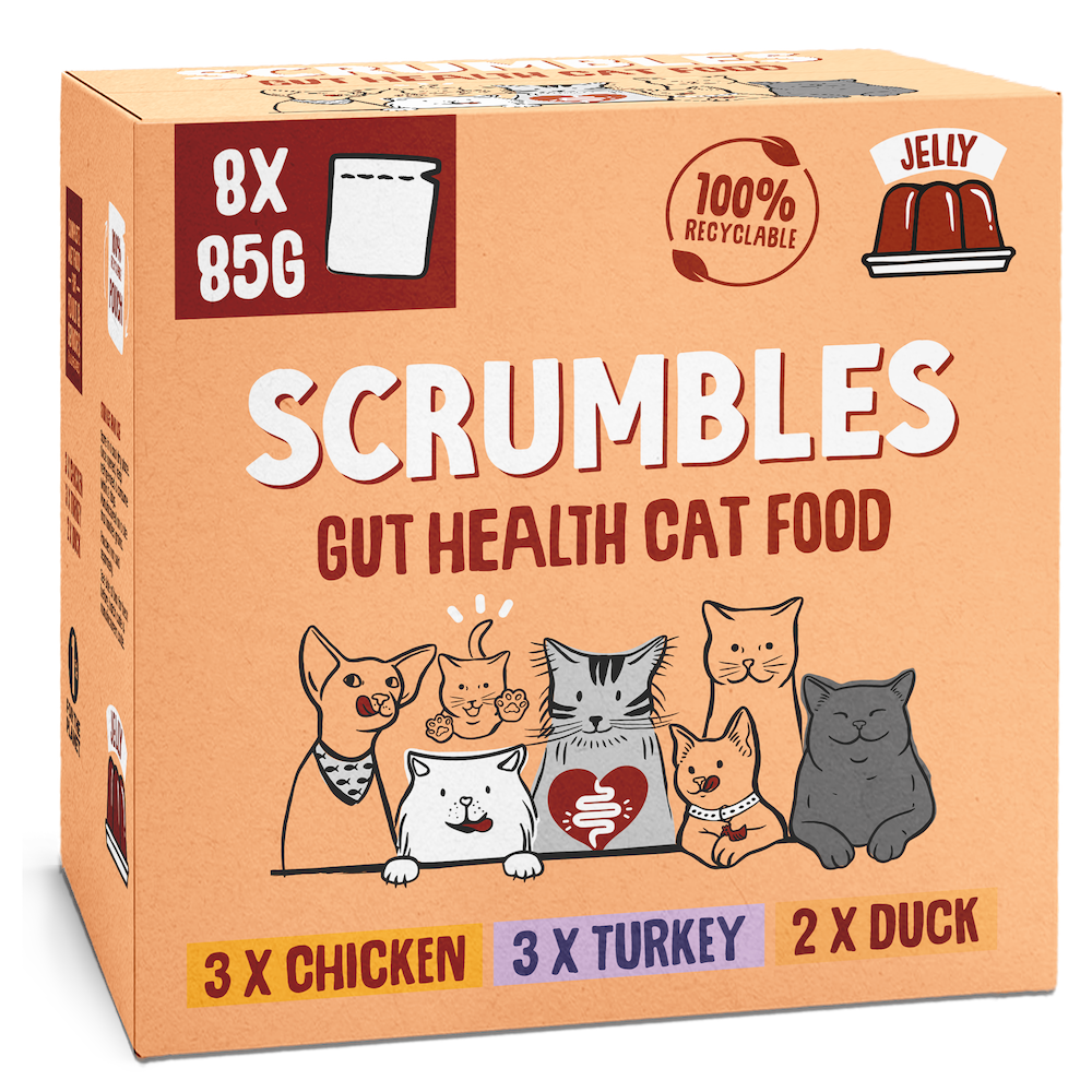 Scrumbles Grain Free Wet Adult Cat Food Meat