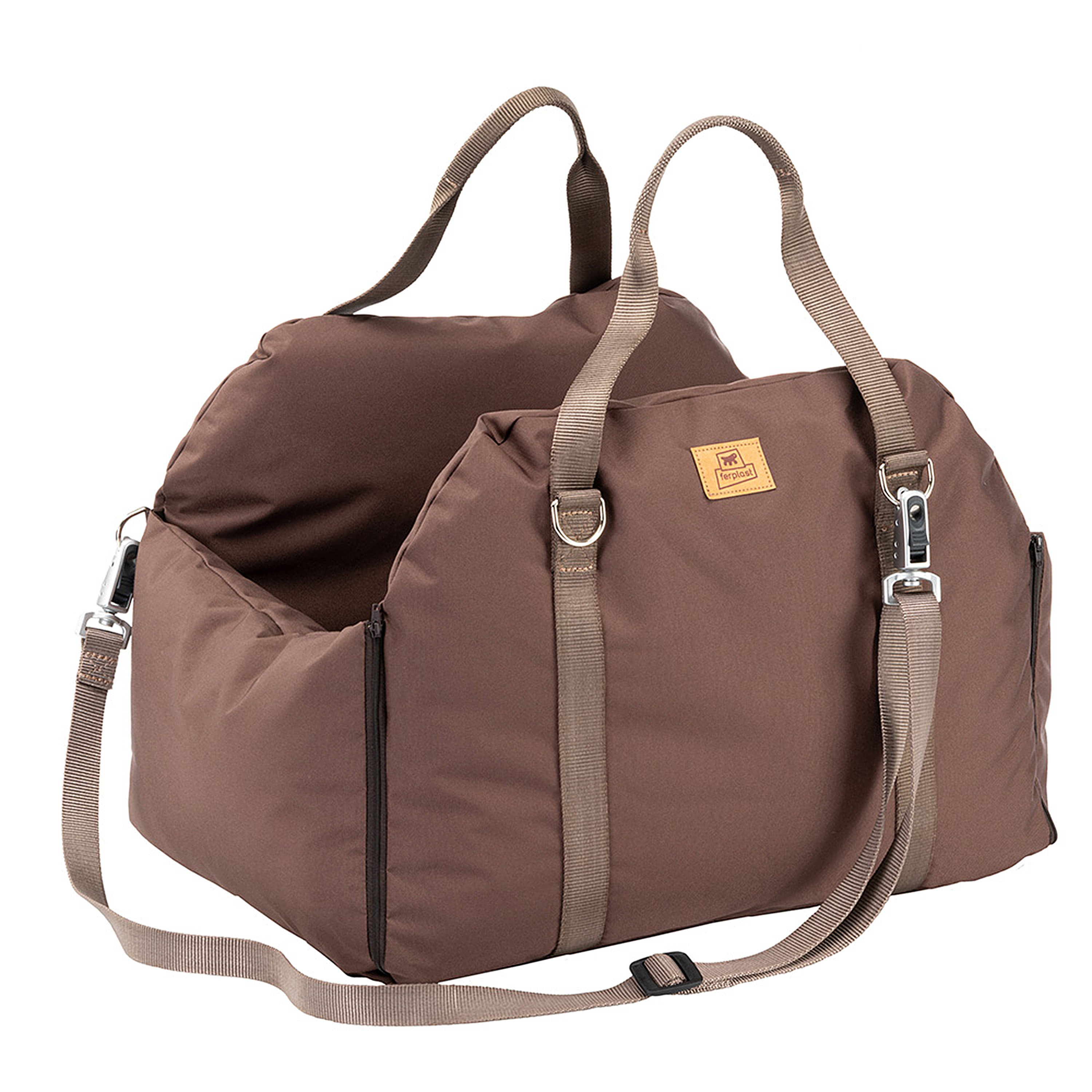 Ferplast Cruiser Fabric Dog Travel Bag Brown