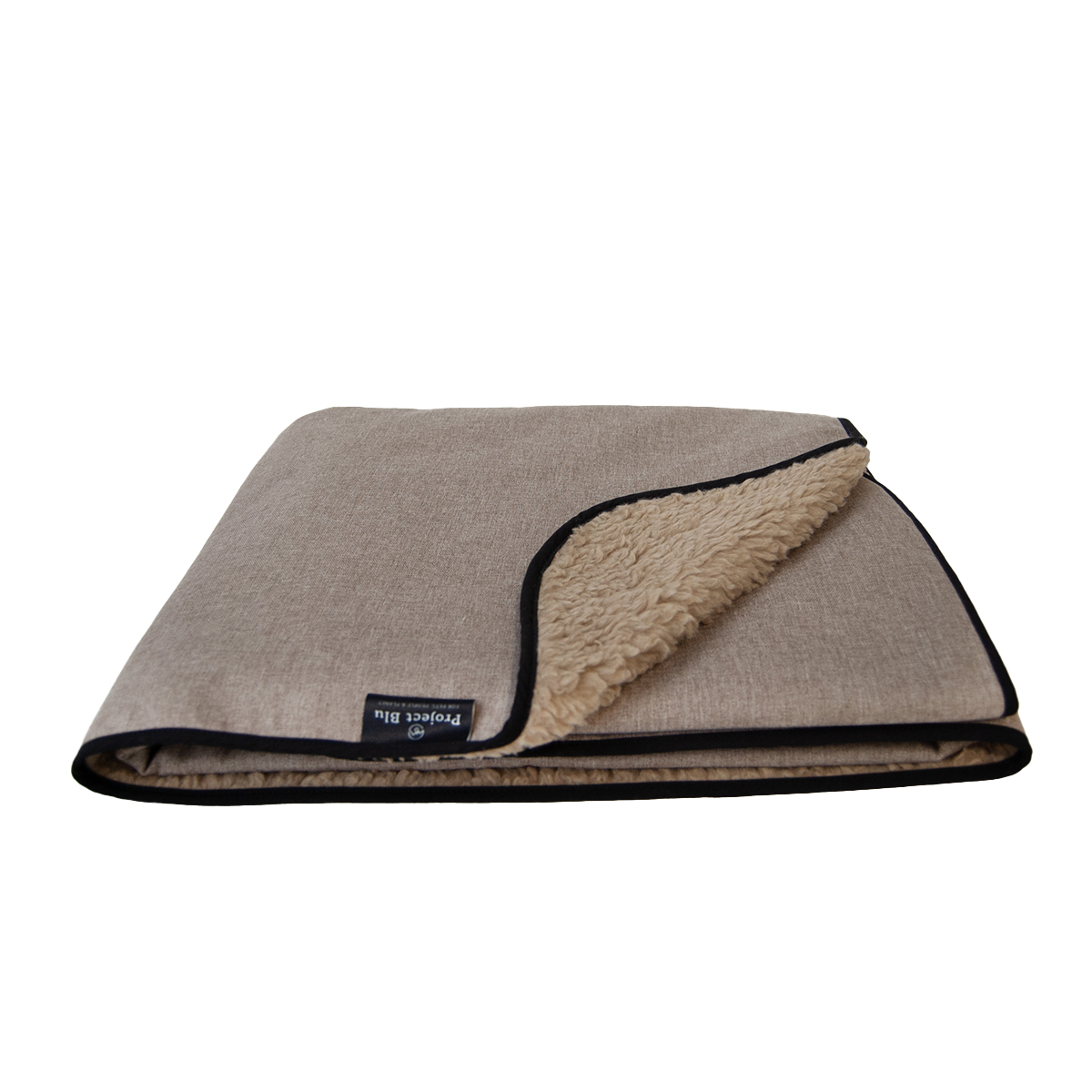 Project Blu Remade Dog Blanket, Taupe