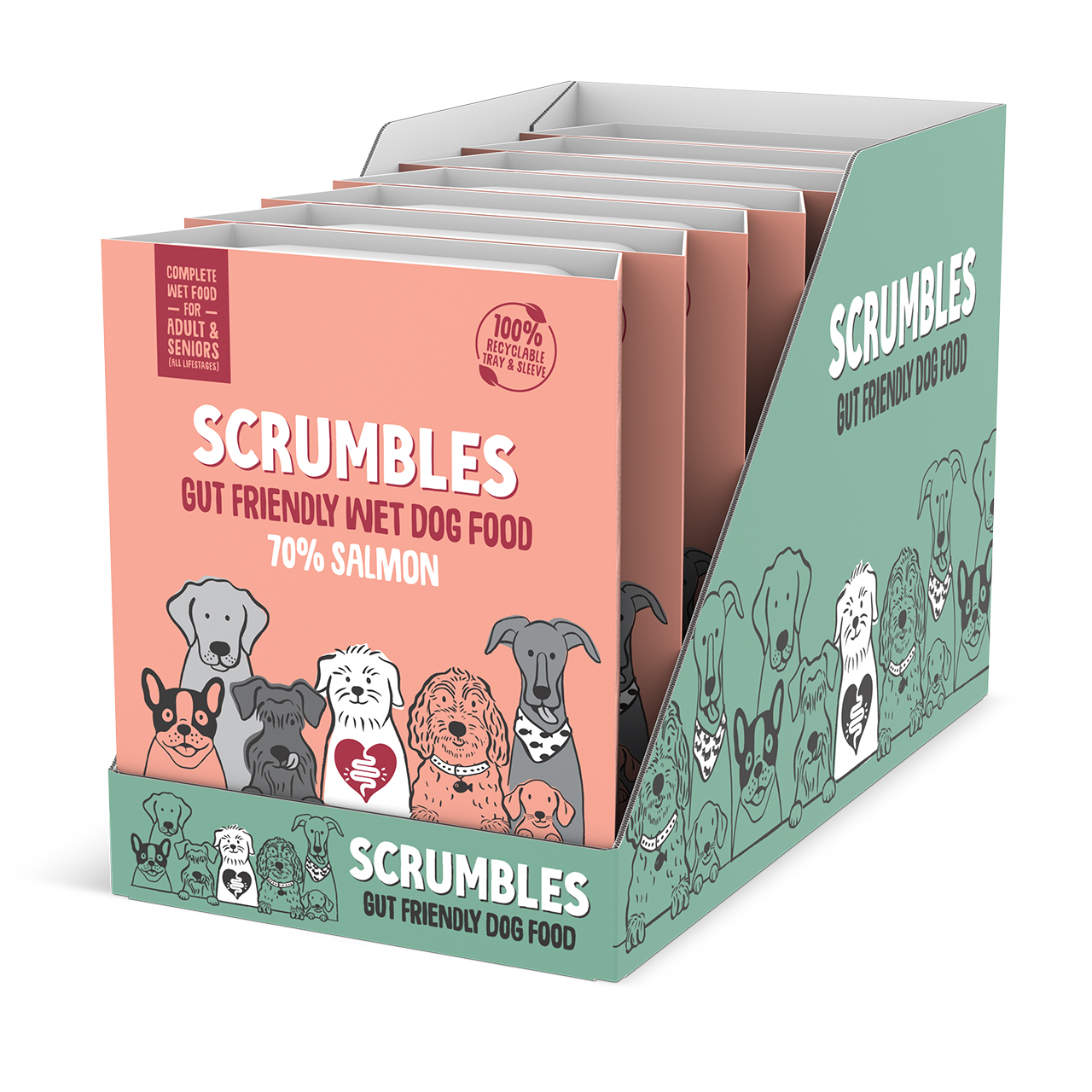 Scrumbles Complete Grain Free Wet Dog Food Salmon