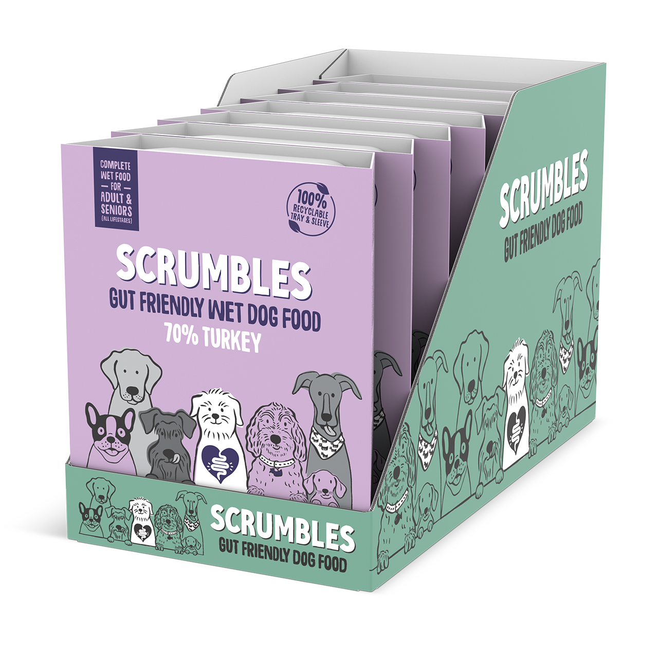 Scrumbles Complete Grain Free Wet Dog Food Turkey
