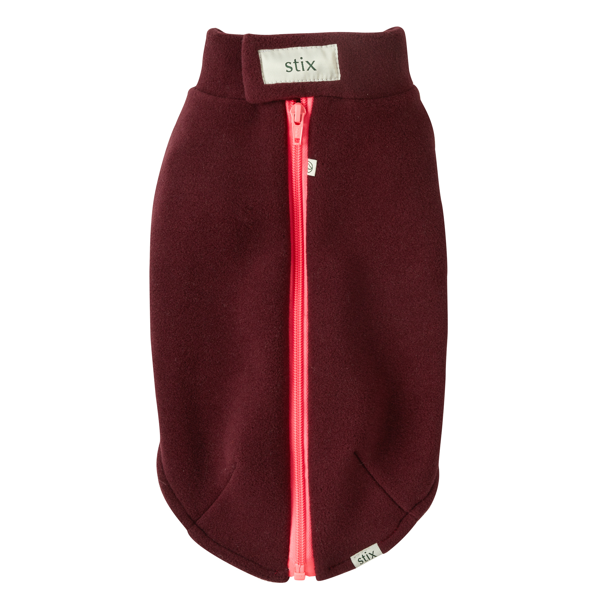 Stix & Co Chihuahua Dog Coat Burgundy