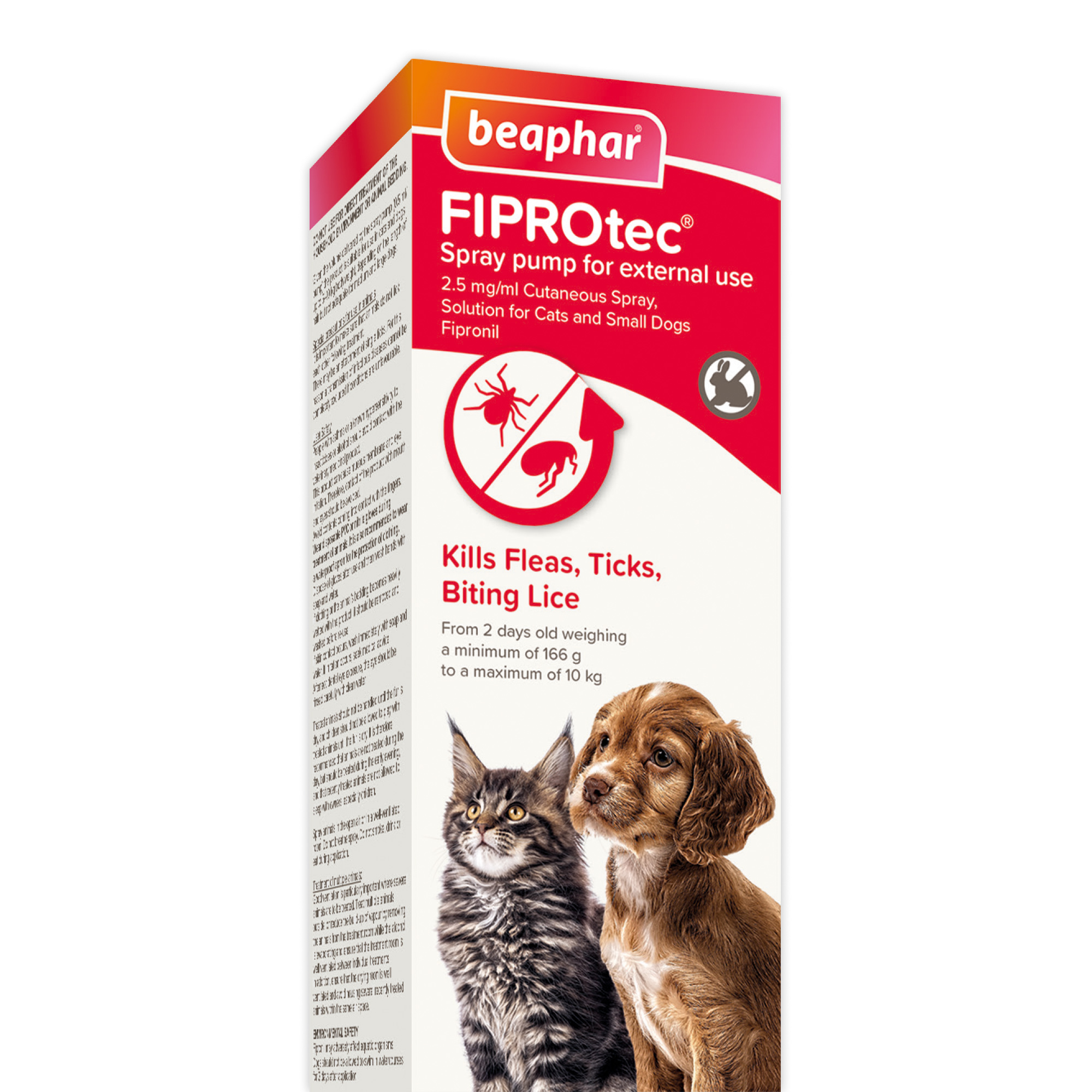 Beaphar FIPROtec Flea Tick Lice Spray For Cats Dogs Pets