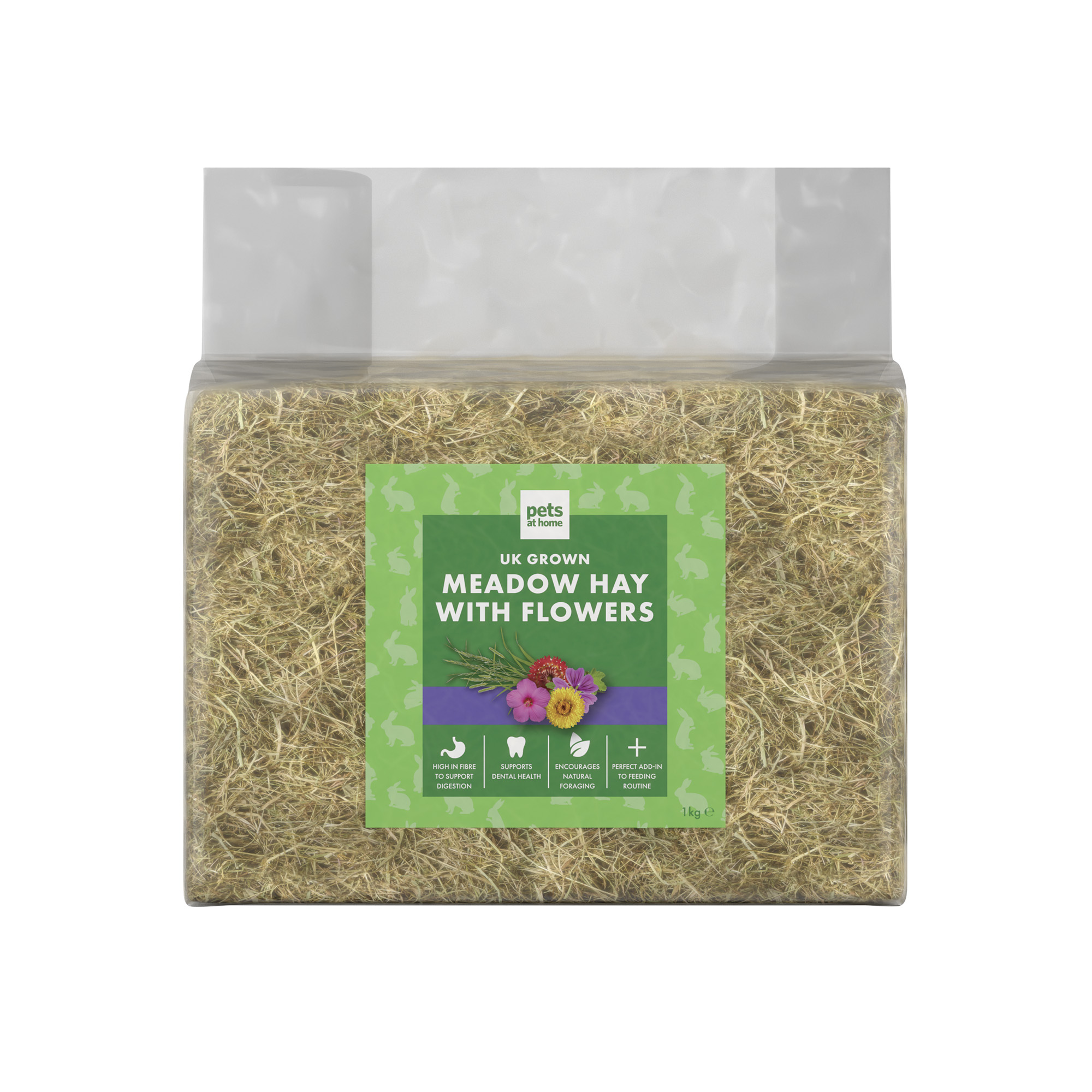 Pets at Home Rabbit Super Compressed Hay with Floral Forage