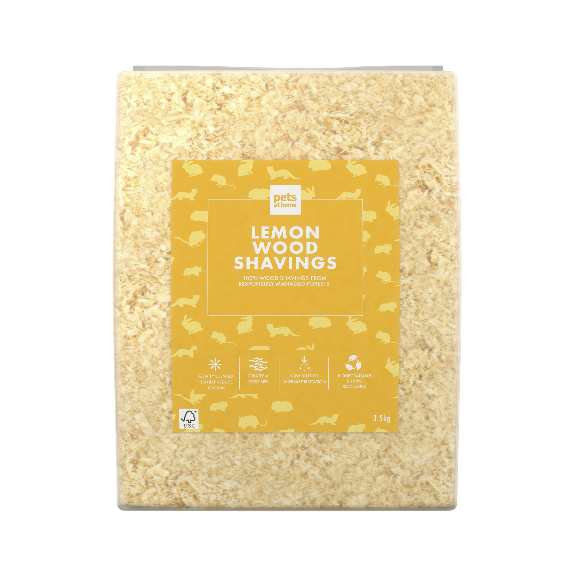 Pets at Home Small Animal Lemon Wood Shavings
