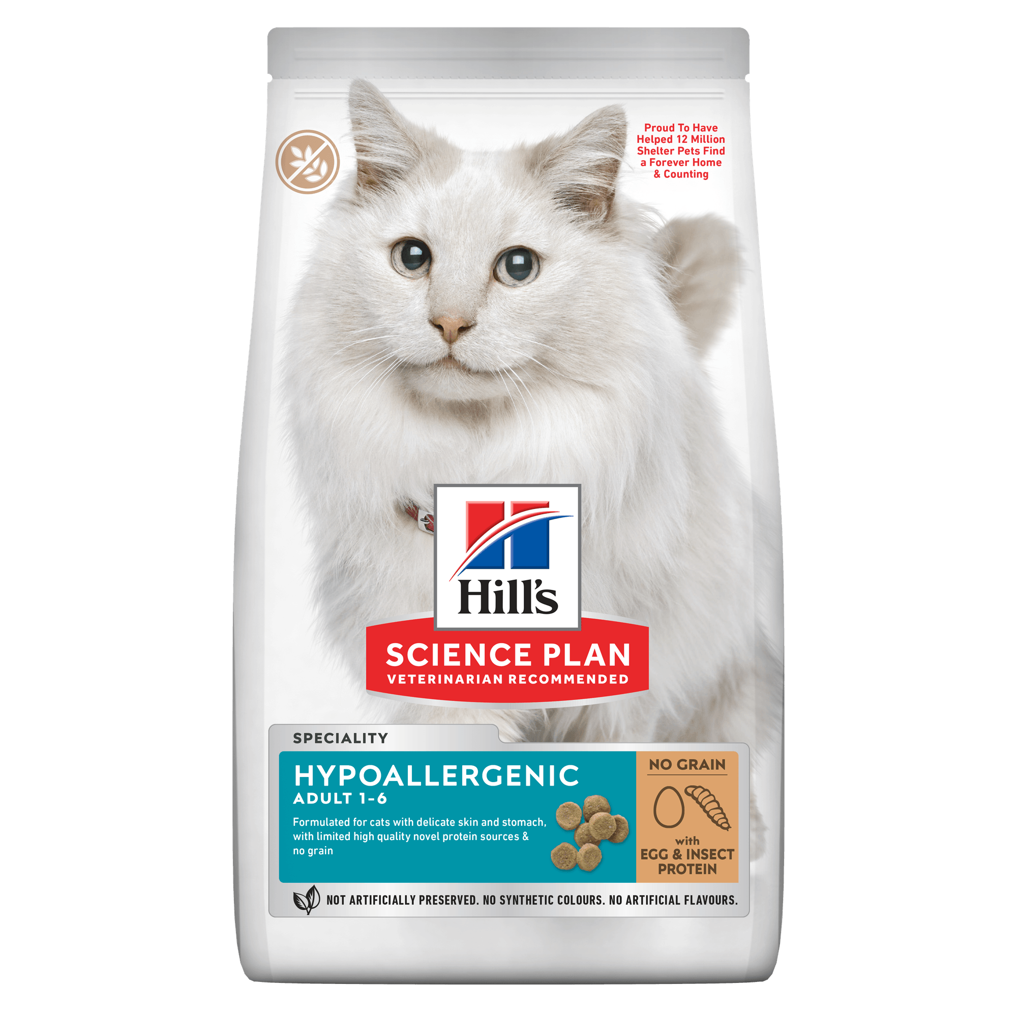 Hill's Science Plan Hypoallergenic Dry Adult Cat Food Insect & Egg Protein