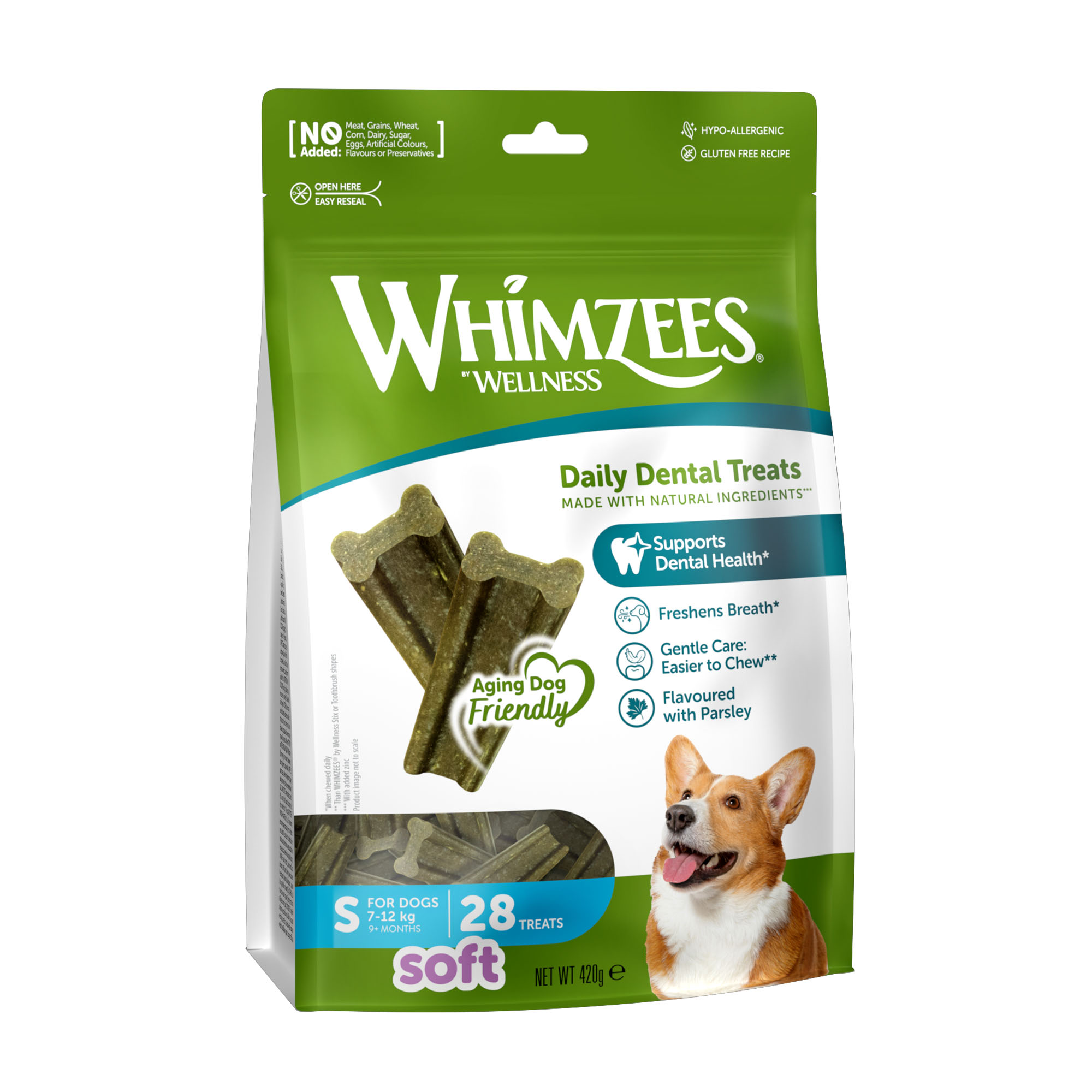 Whimzees Soft Daily Dental Dog Treats Value Bag