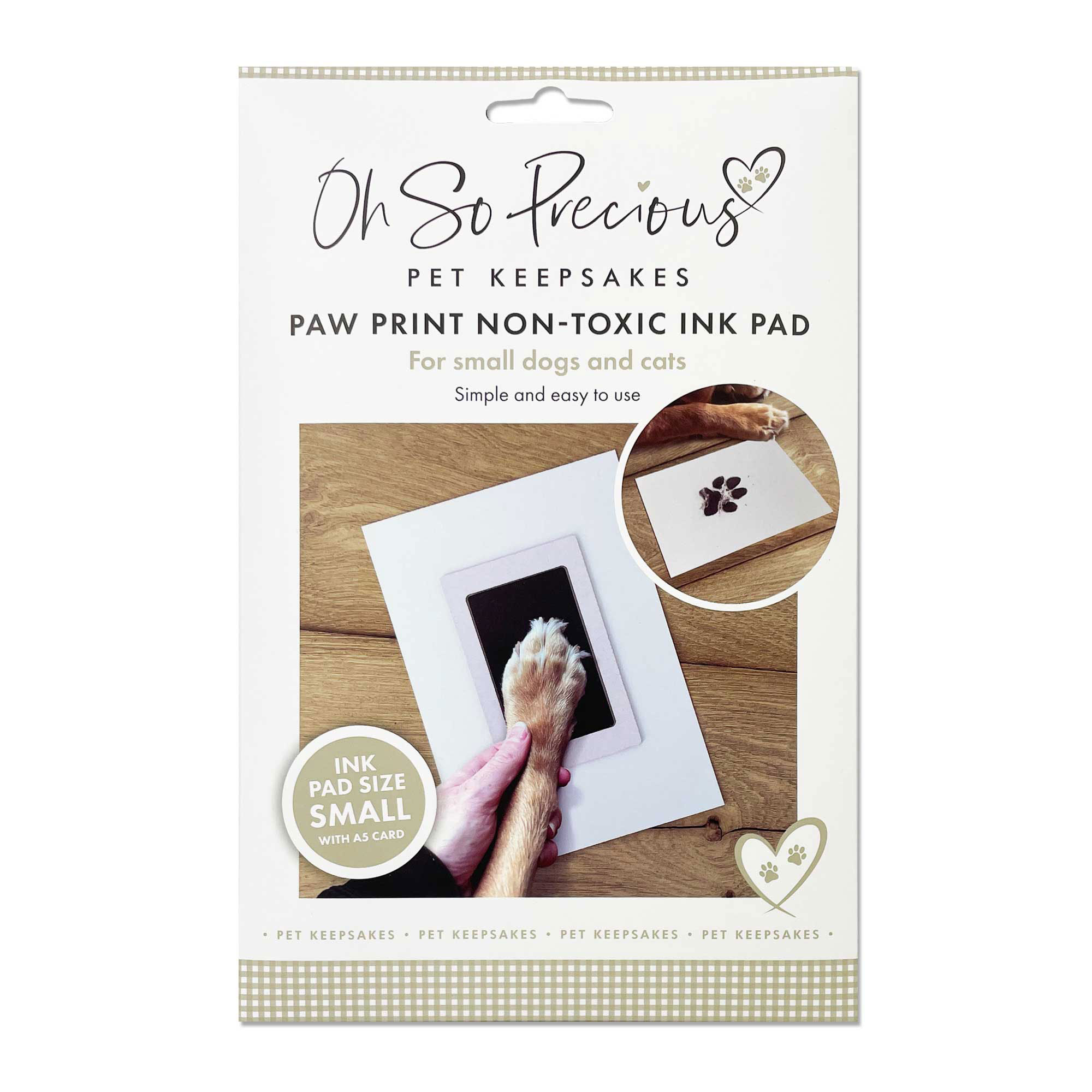 Oh So Precious Paw Print Non-Toxic Ink Pad Standard 12.5cm