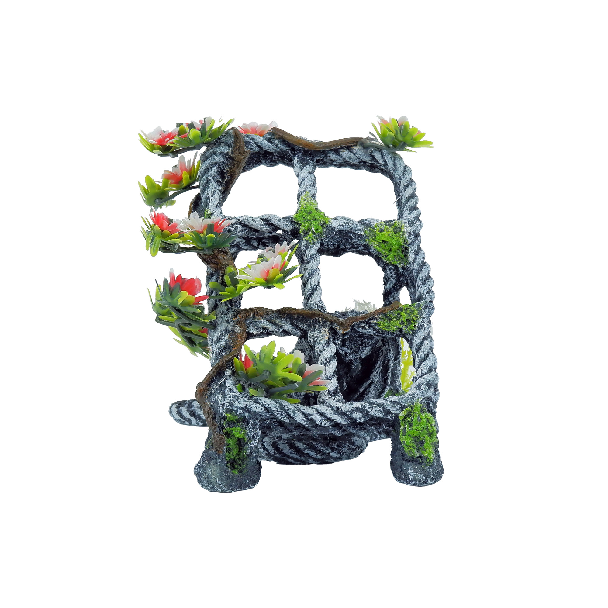 Classic Aquatics Mangled Rope with Plants Aquarium Ornament