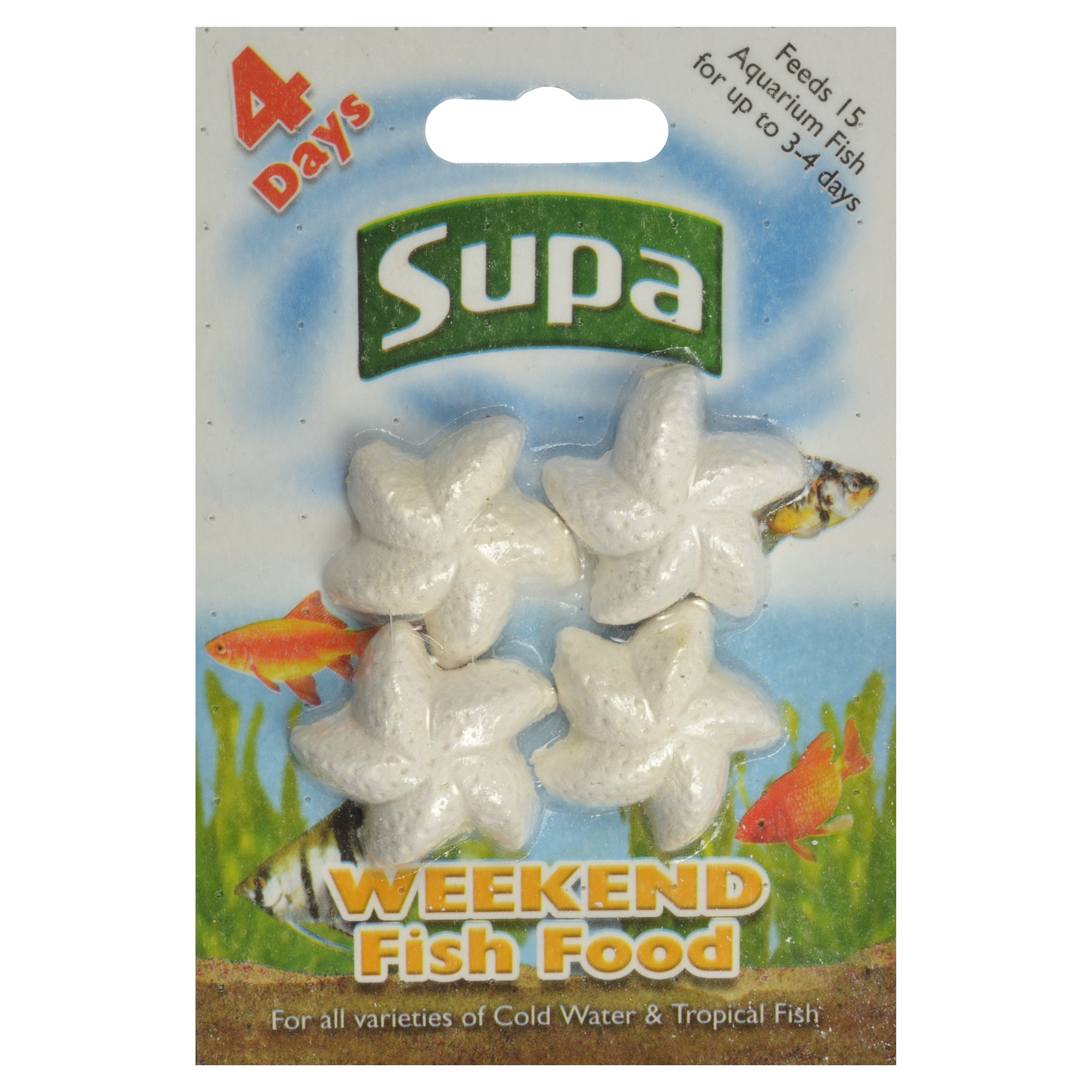 Supa Aquarium Weekend Fish Food Feeding Block