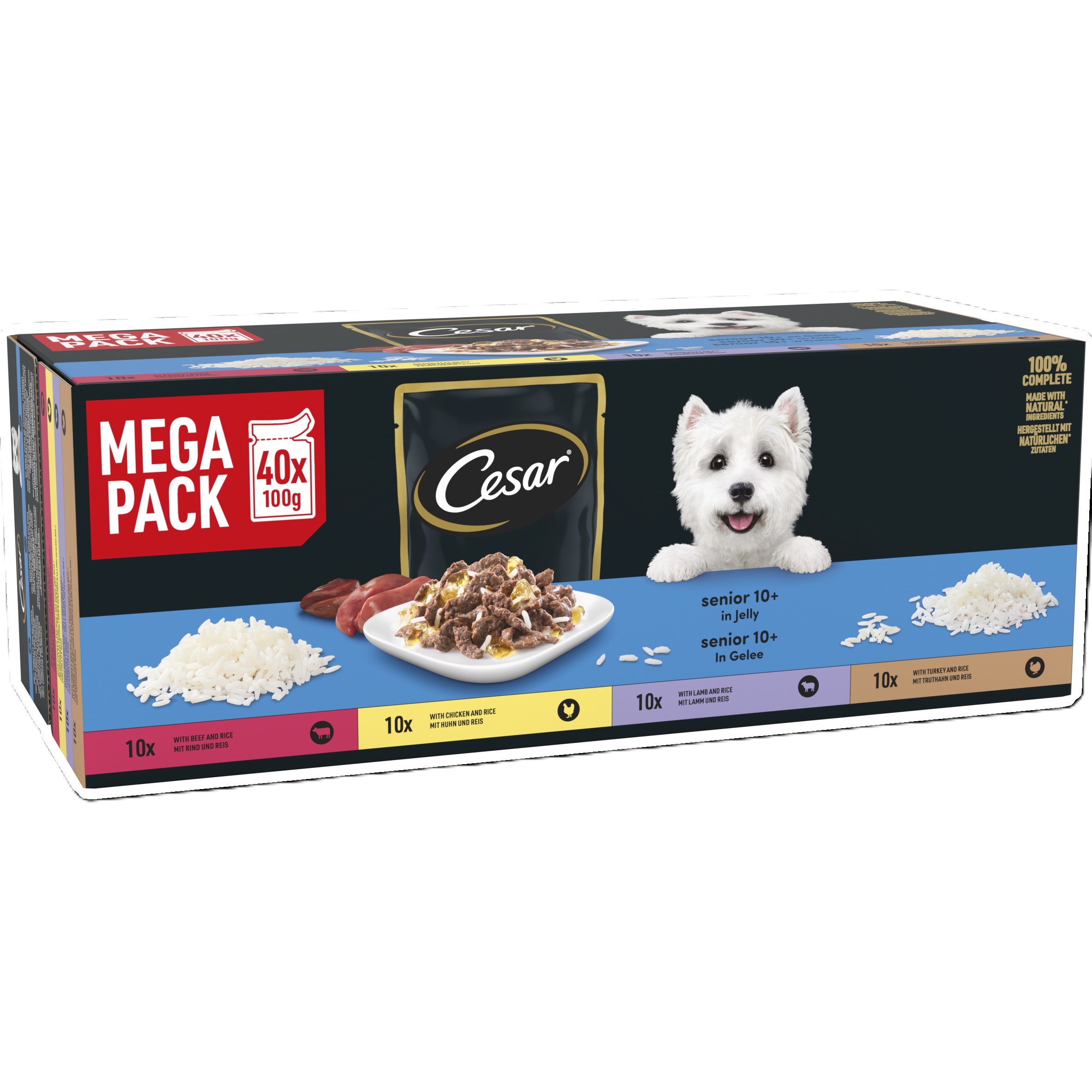 Cesar Selection Senior Wet Dog Food Mixed Selection