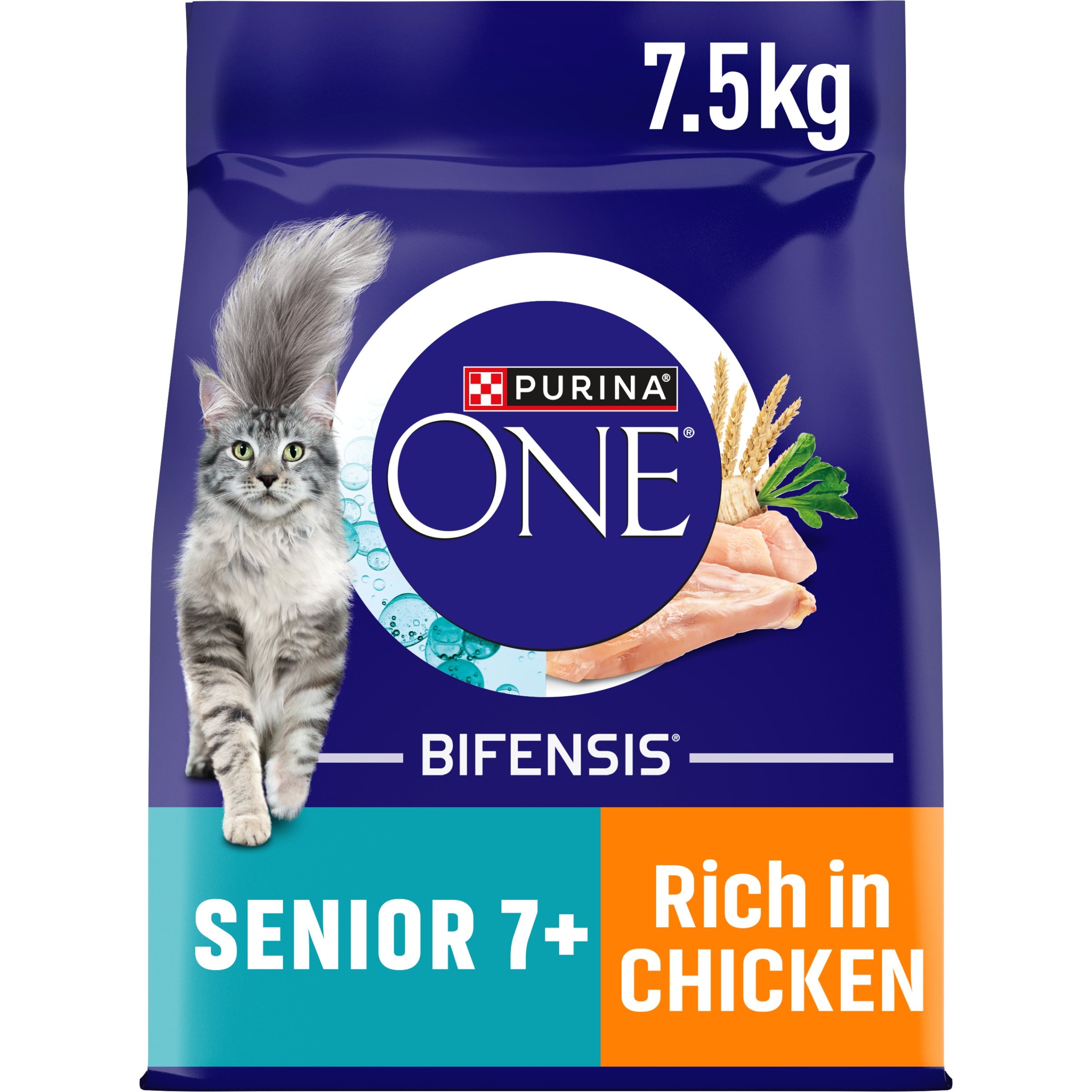 Purina One Senior 7+ Bifensis Dry Cat Food Chicken
