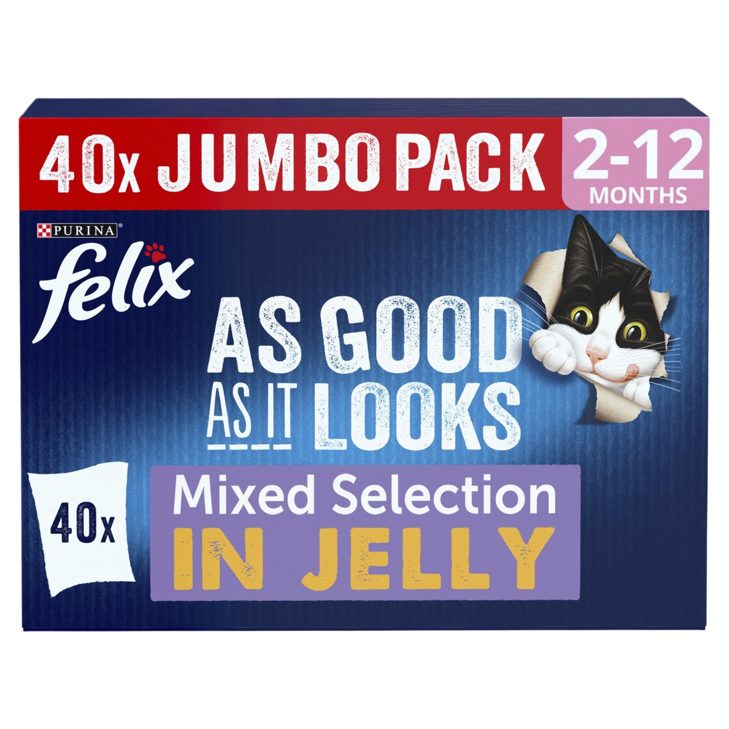 Felix As Good As It Looks Kitten Wet food Selection in Jelly