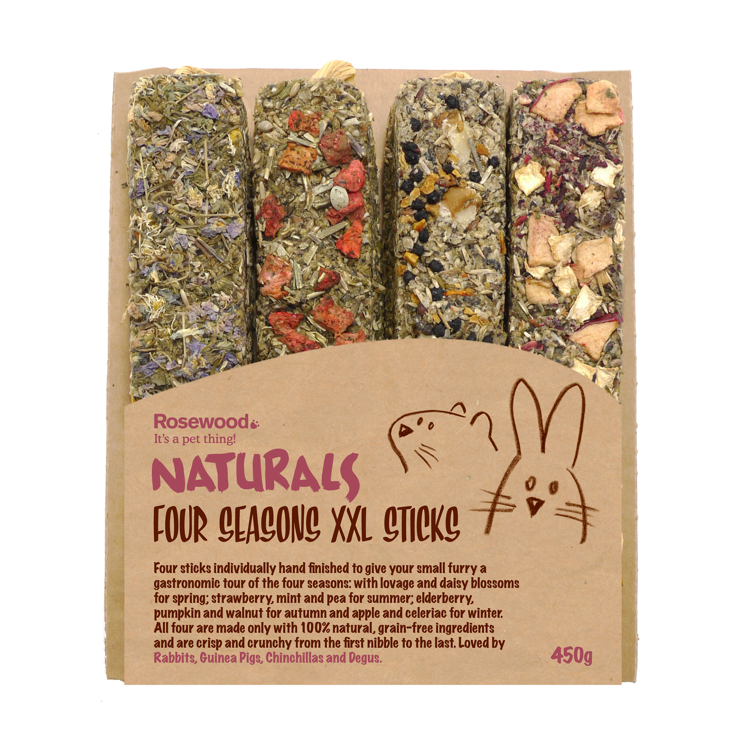 Rosewood Naturals Four Seasons XXL Sticks Small Animal
