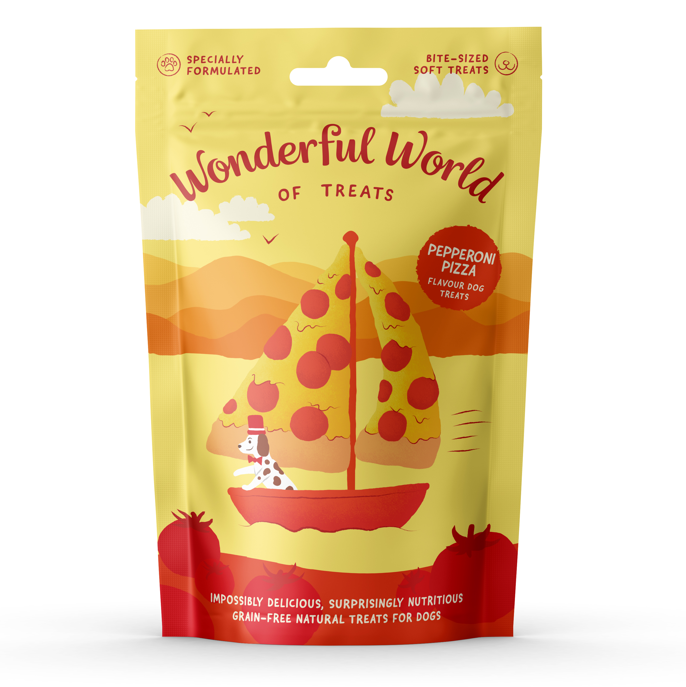 Wonderful World of Treats Pepperoni Pizza Soft Dog Treats