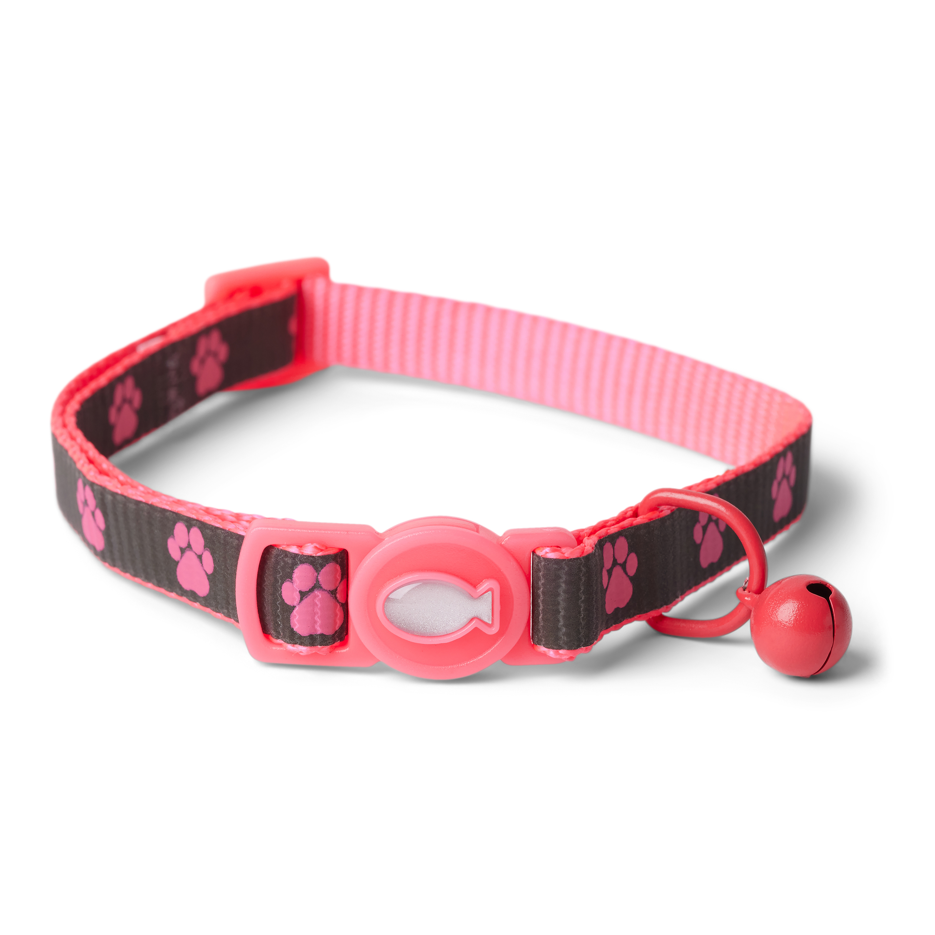 Pets at Home Reflective Cat Collar Pink Paw