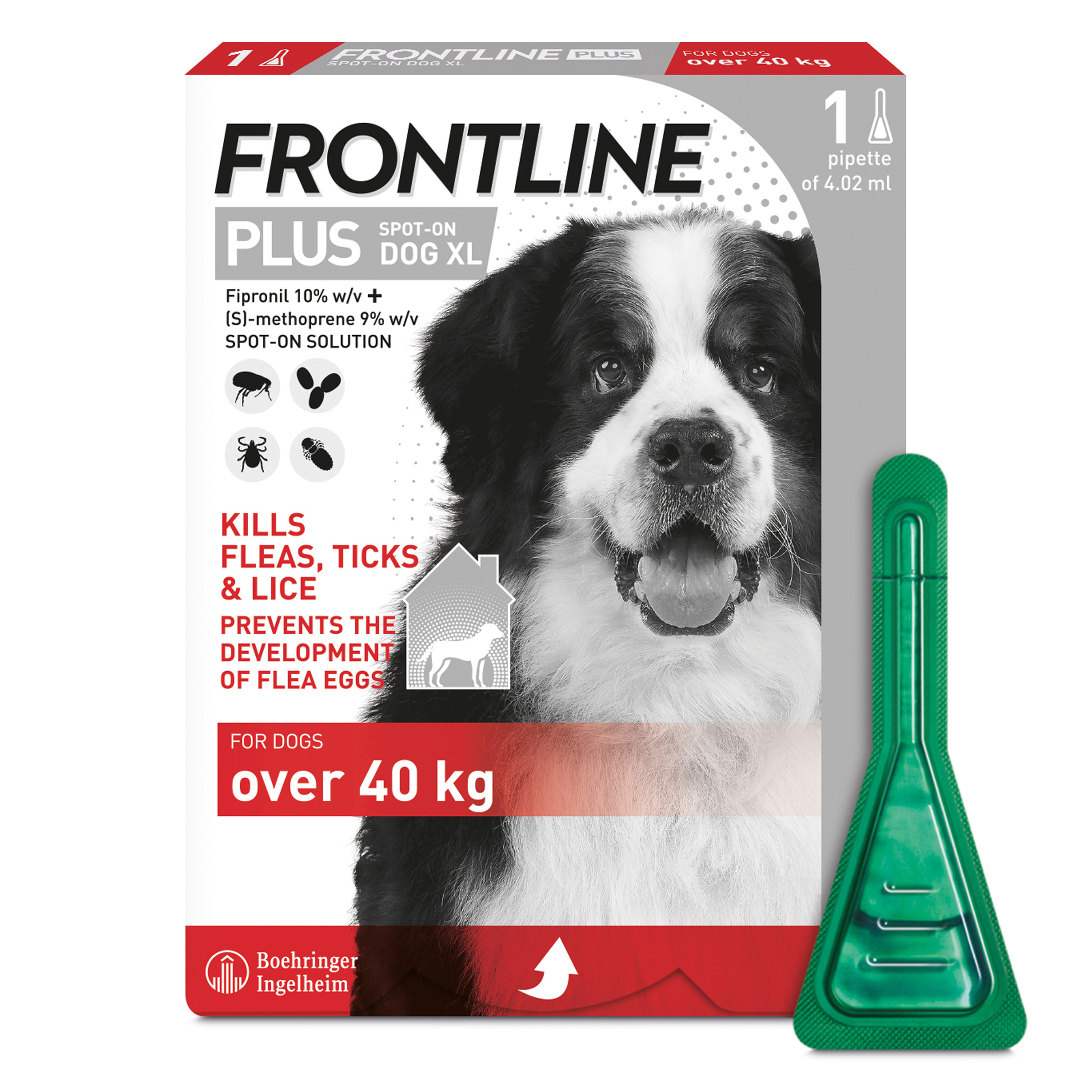 Frontline Plus Flea And Tick Treatment For Extra Large Dogs Over 40Kg