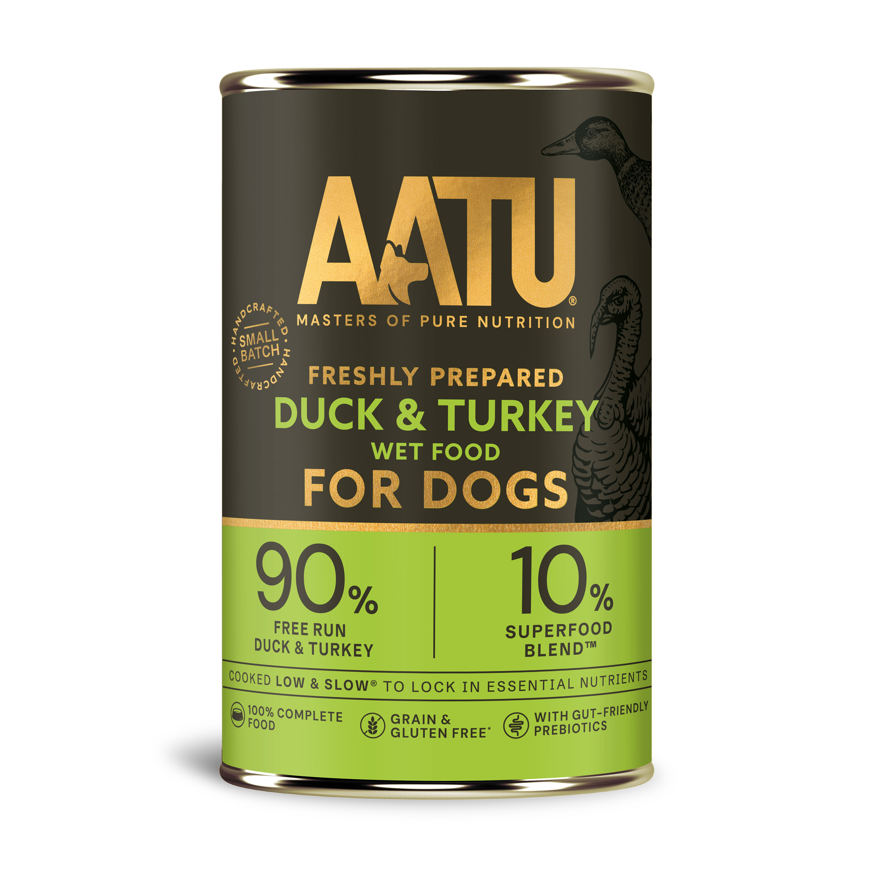 AATU Duck and Turkey Adult Wet Dog Food Tin