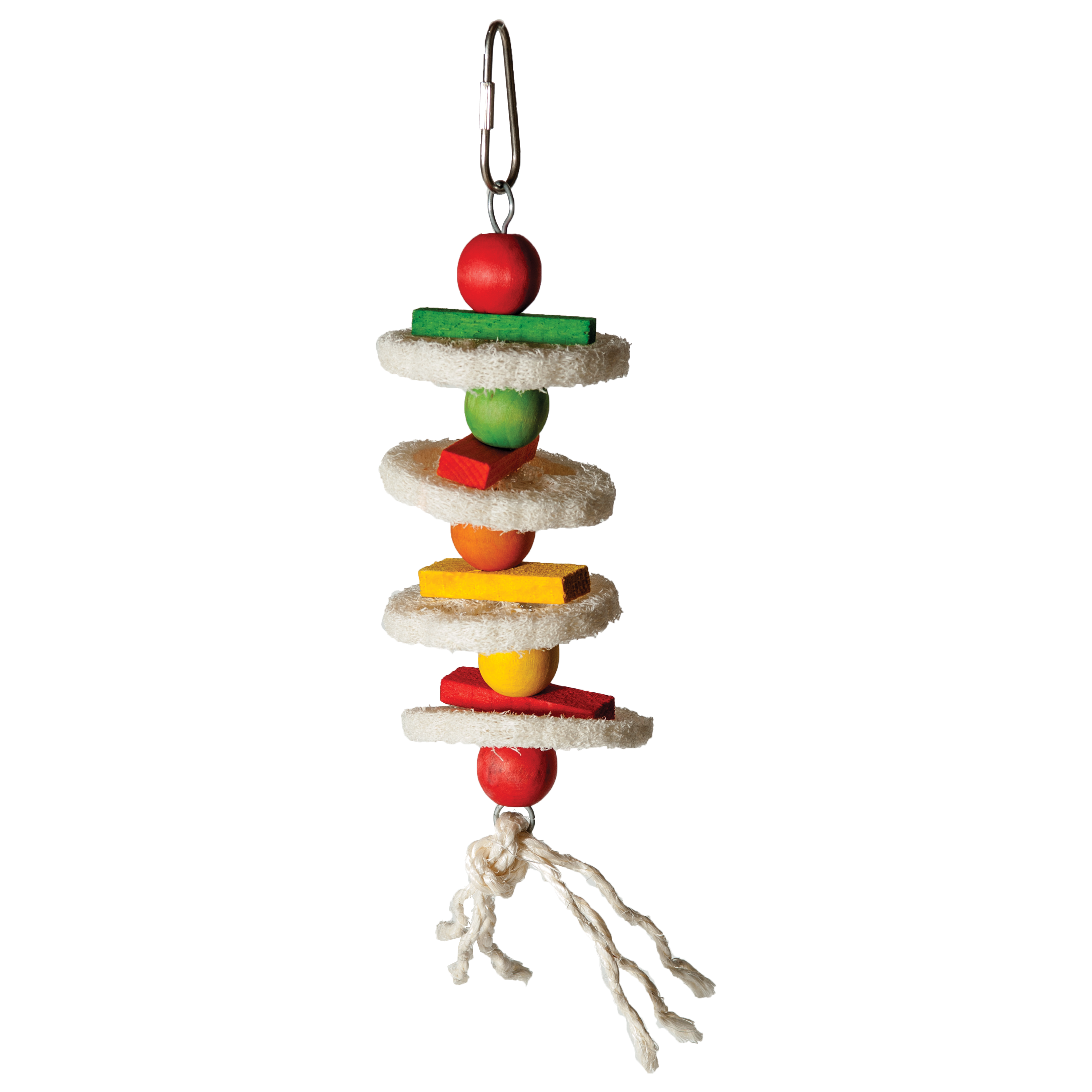 Featherland Paradise Quad Loofa Bird Toy