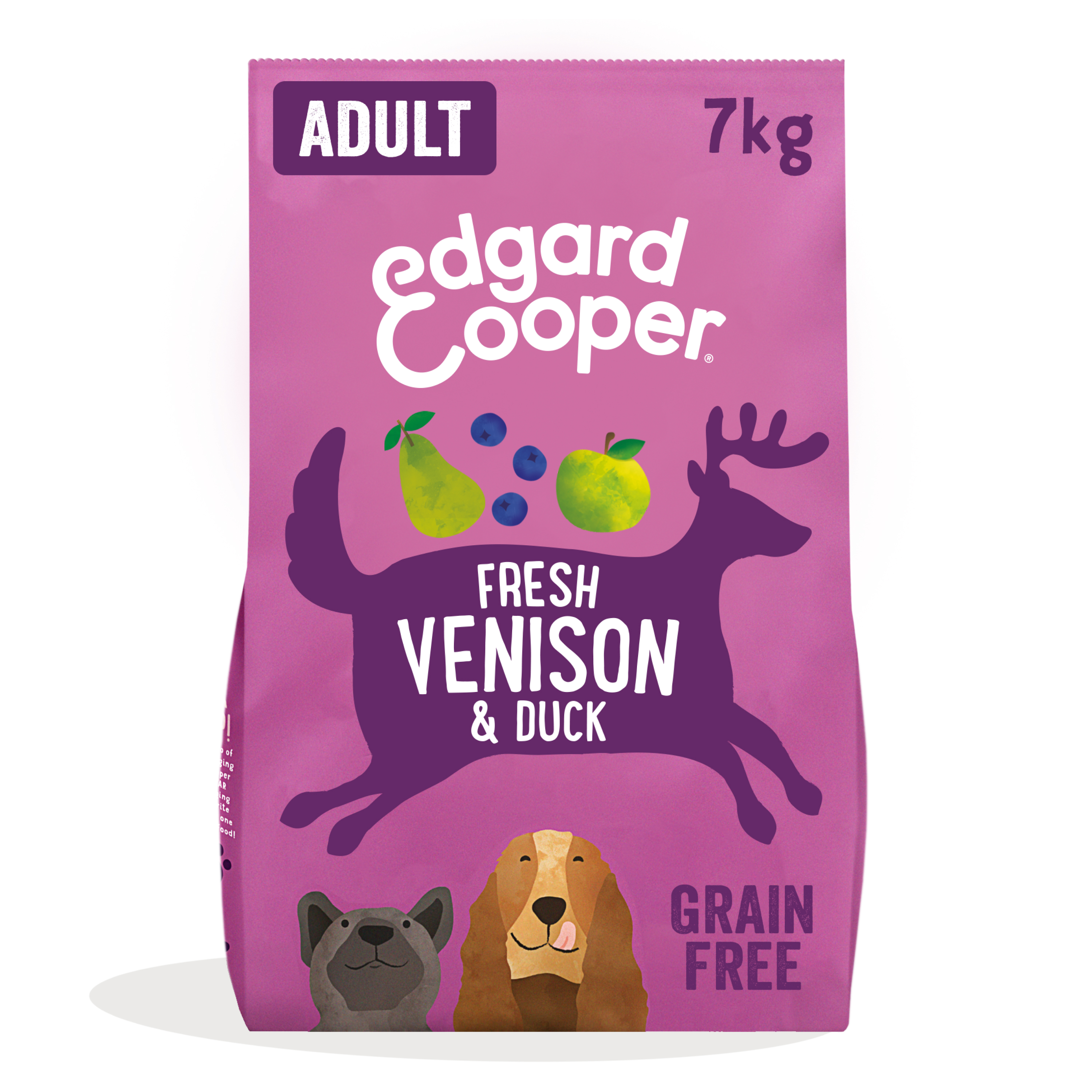 Edgard & Cooper Grain Free Adult Dry Dog Food Venison & Duck