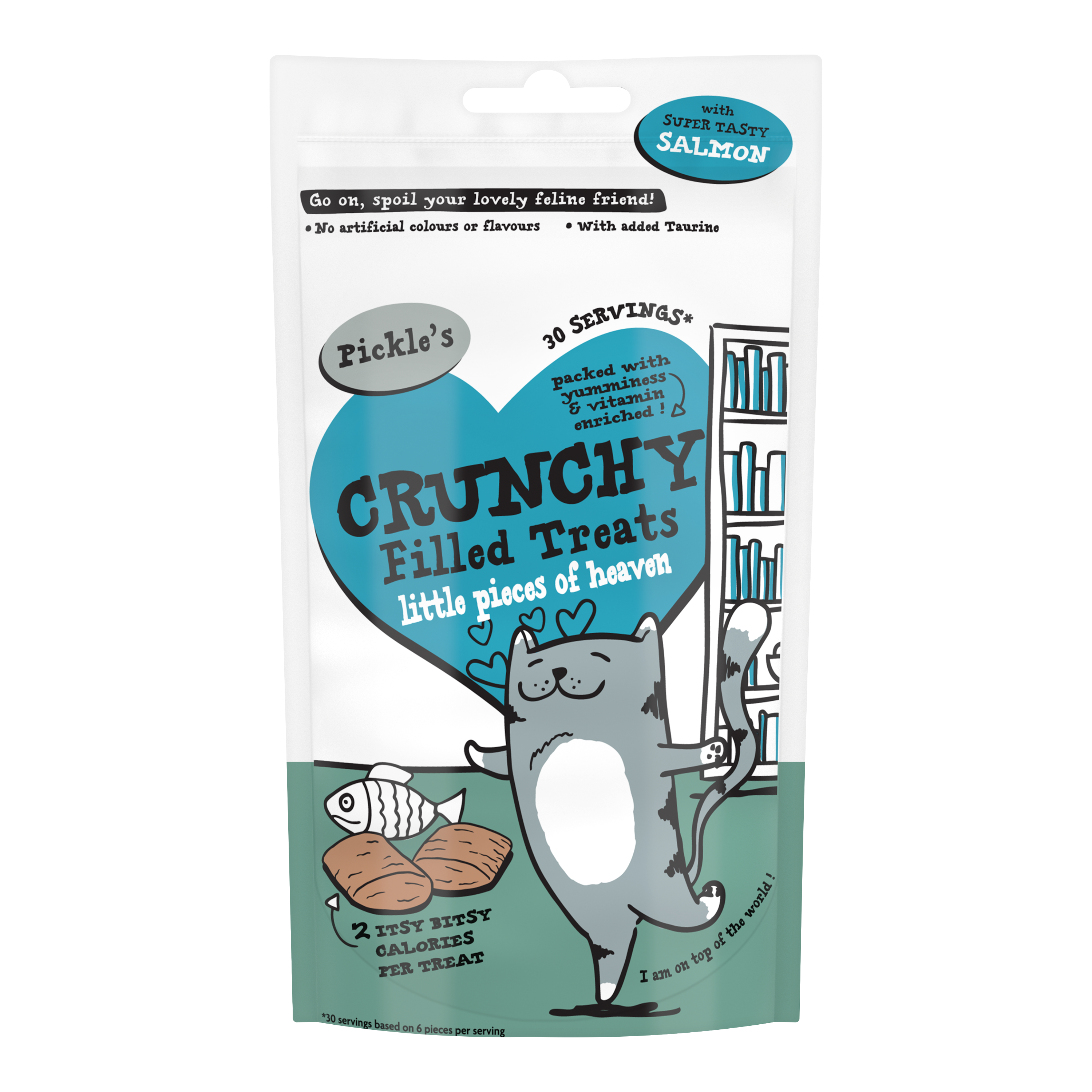 Pickle's Crunchy Filled Cat Treat with Salmon