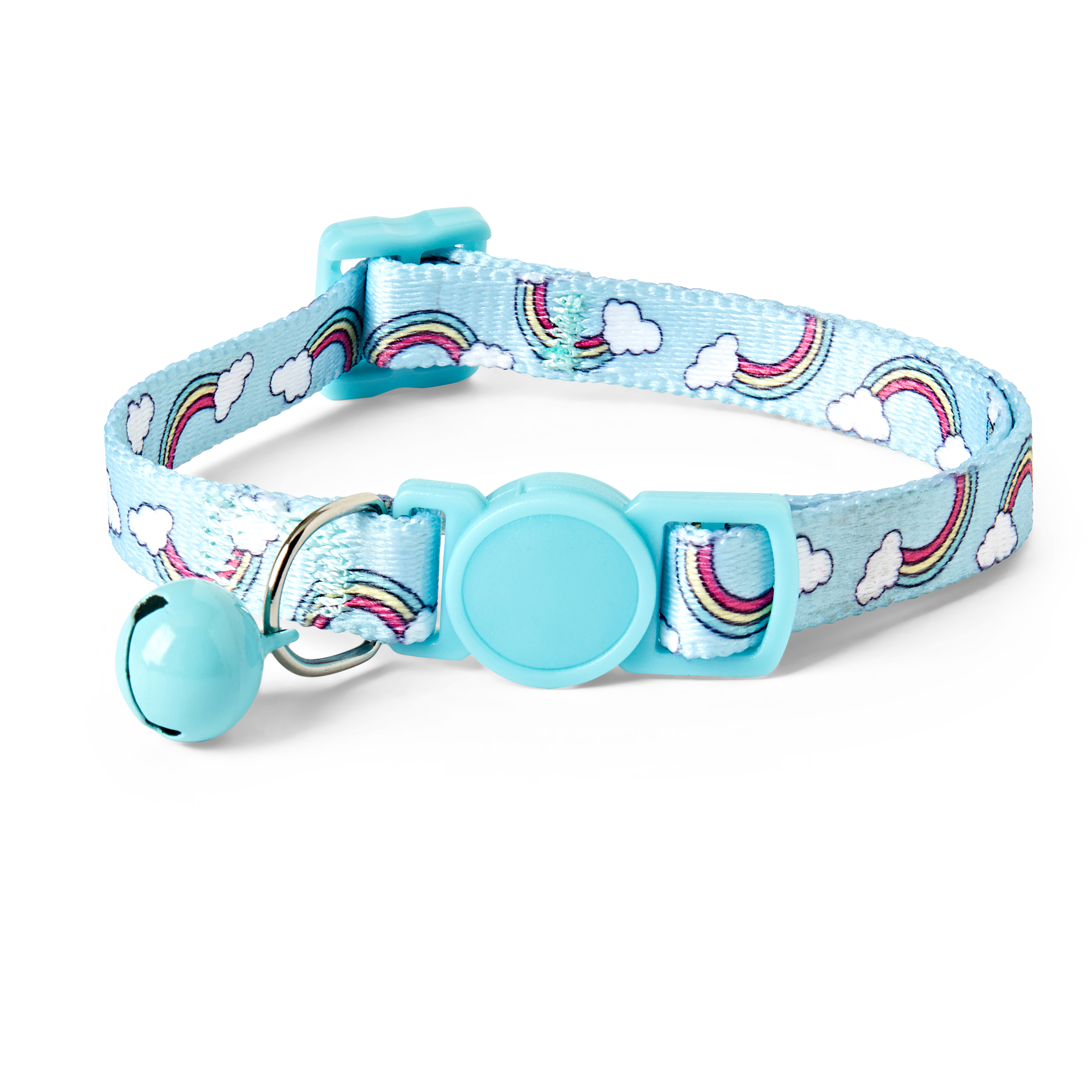 Pets at Home Rainbow Cat Collar Blue