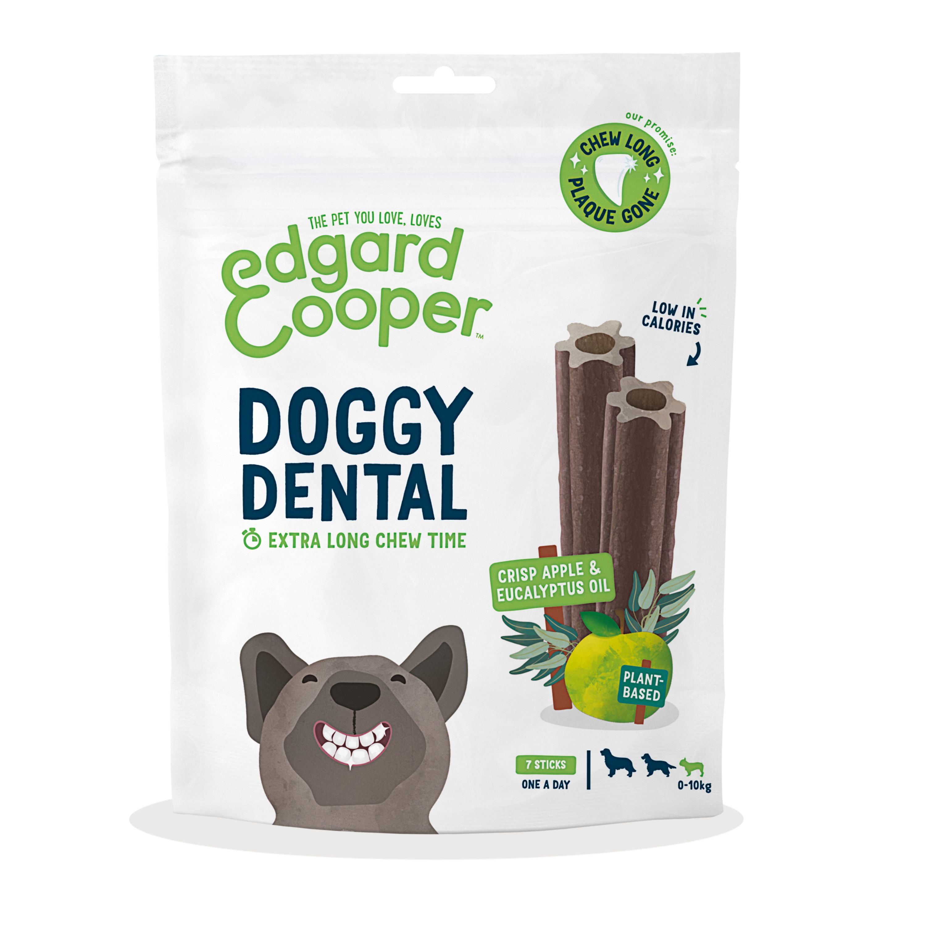 Edgard & Cooper Doggy Dental Sticks Small Breed Apple & Eucalyptus