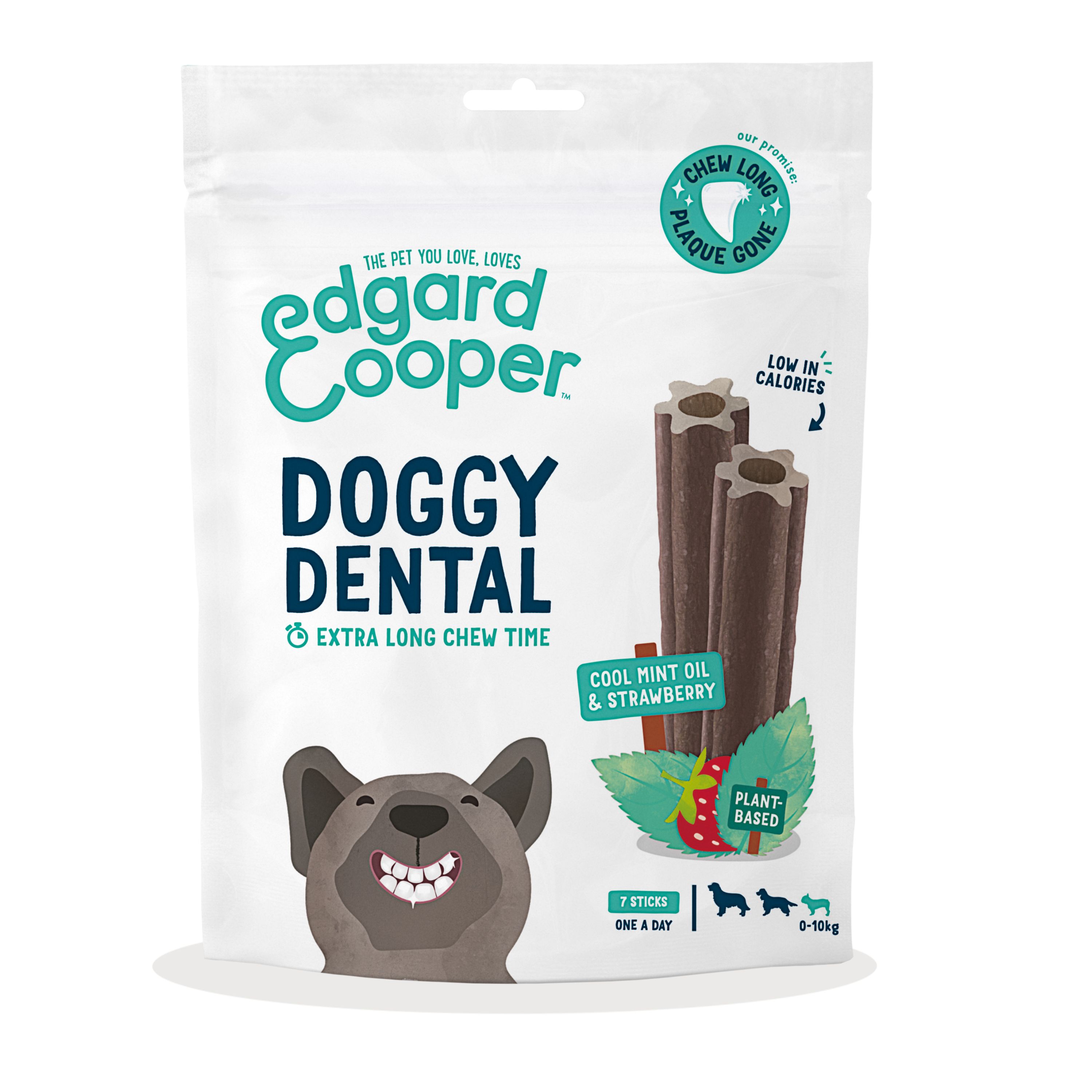 Edgard & Cooper Doggy Dental Sticks Small Breed Strawberry & Mint
