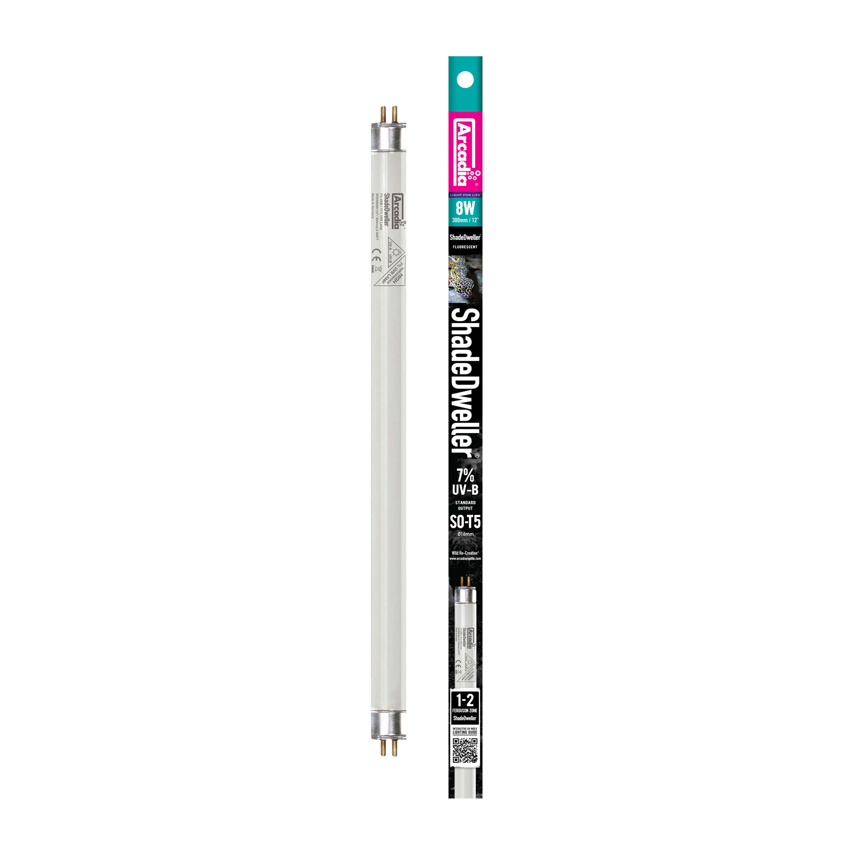 Arcadia ShadeDweller UV Lamp 7% UV-B 8W