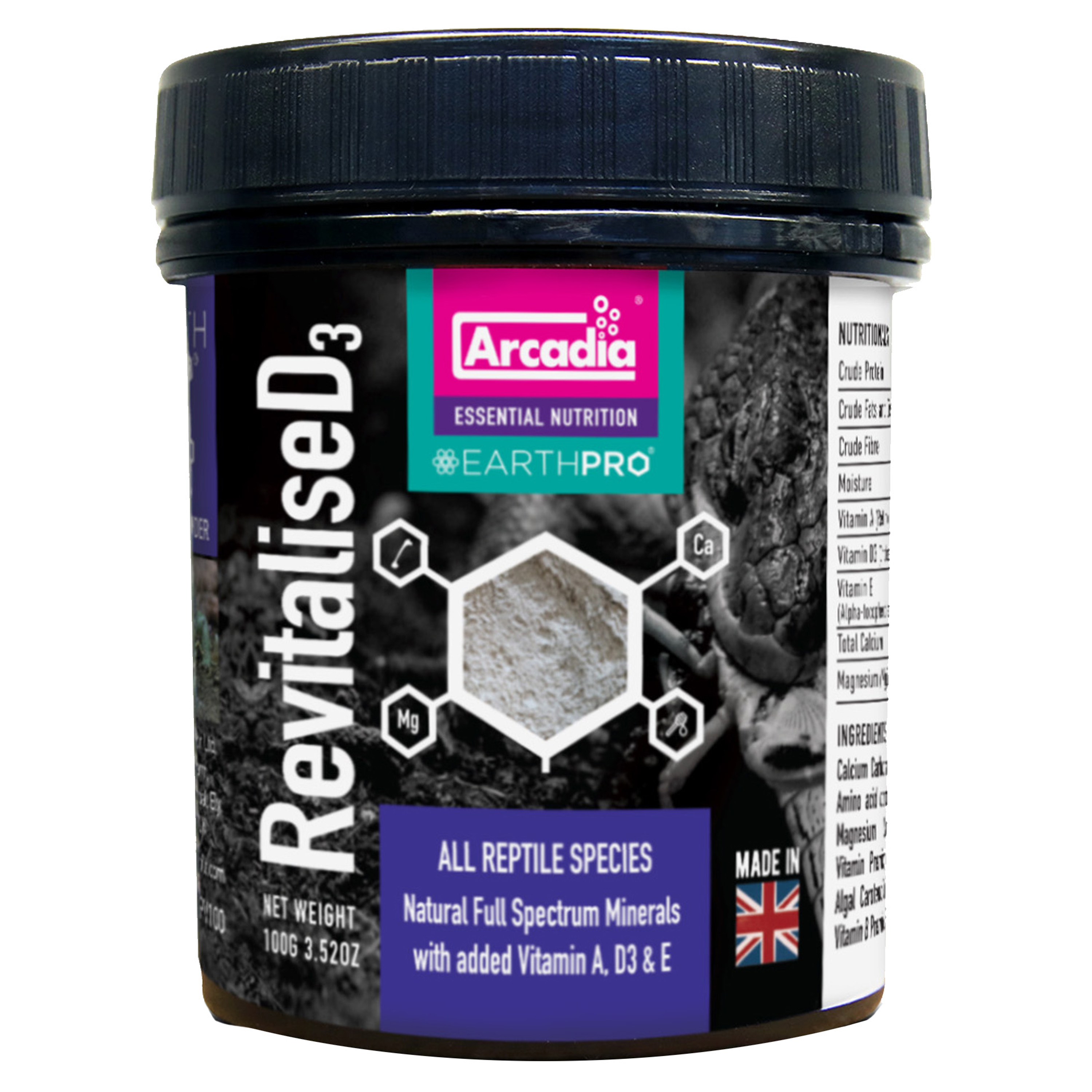 Arcadia EarthPro RevitaliseD3 Reptile Supplement