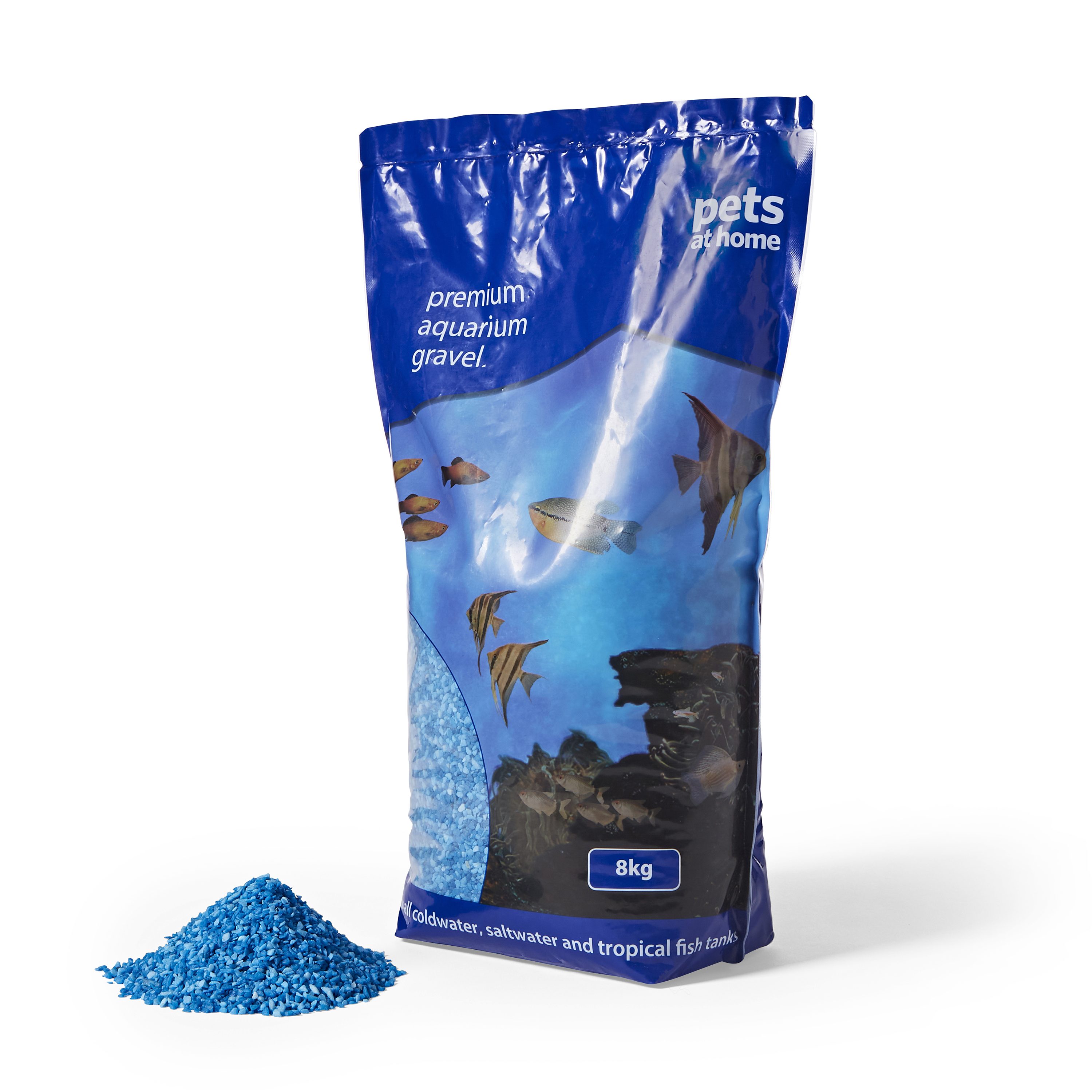 Pets at Home Aquarium Gravel Blue