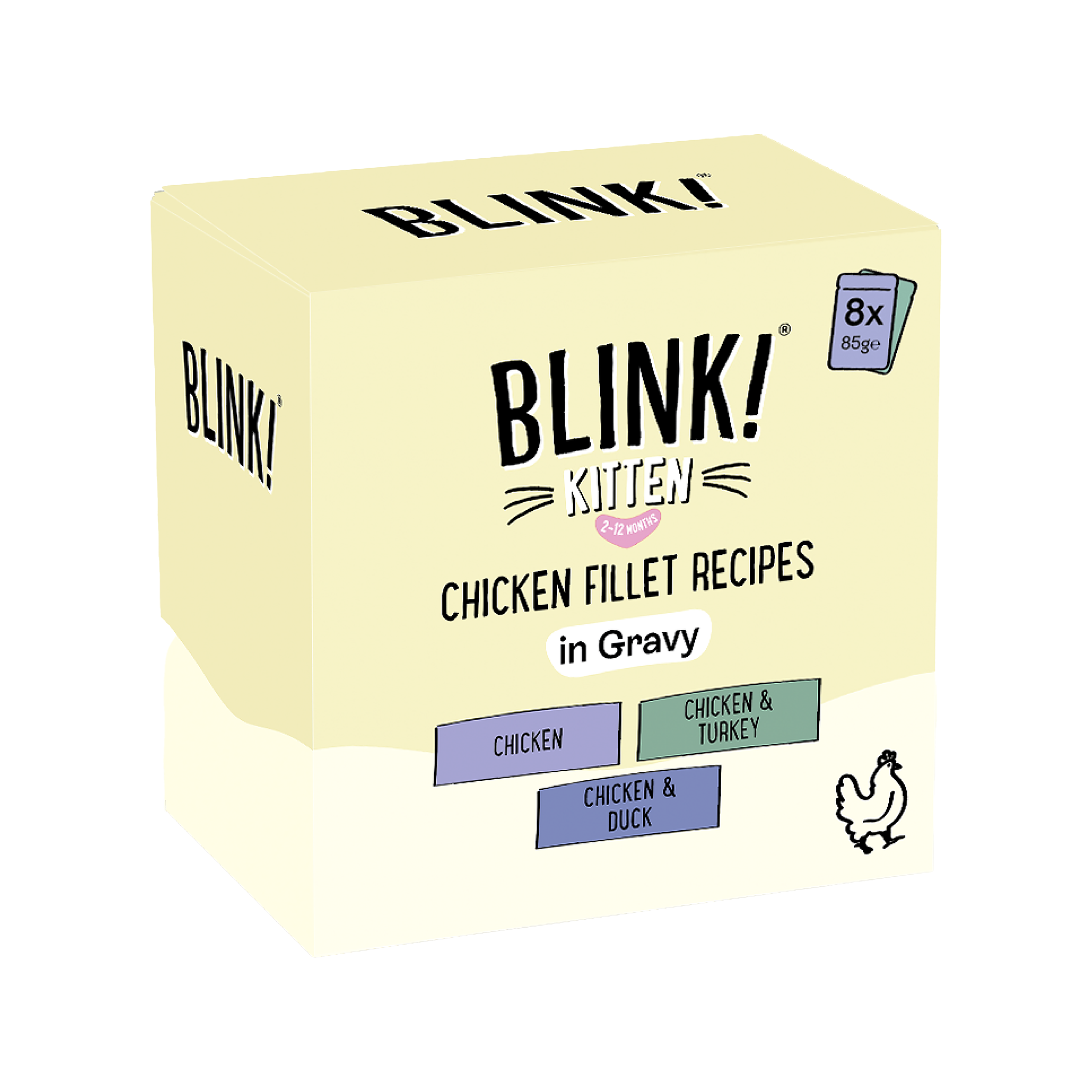 Blink! Wet Kitten Food Chicken Selection in Gravy