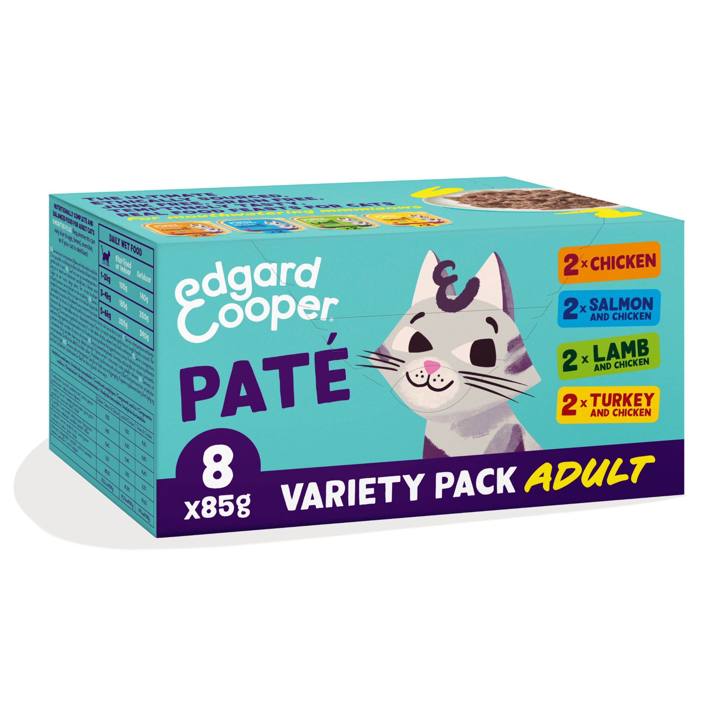 Edgard & Cooper Grain Free Adult Cat Wet Food Pate