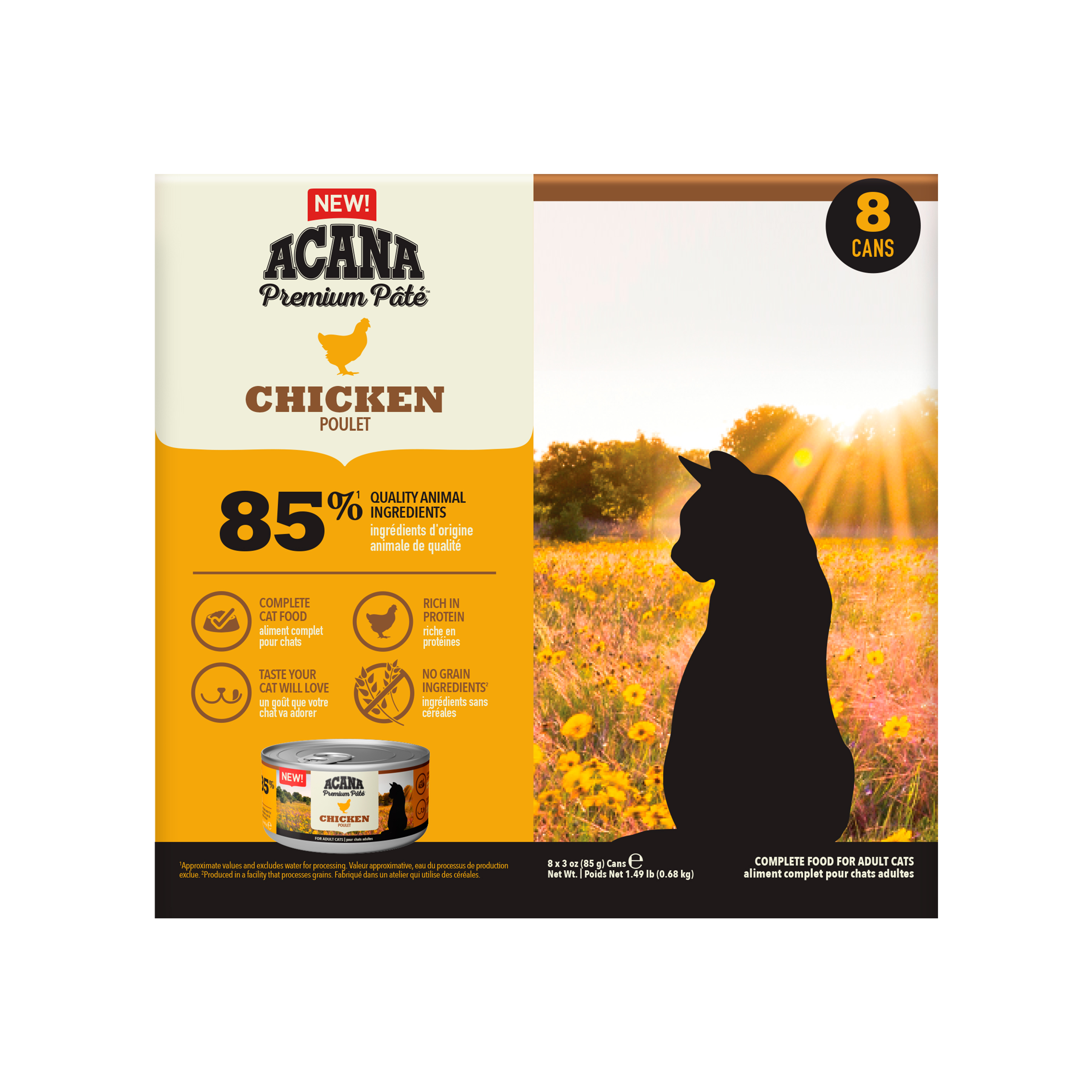 ACANA Premium Pate Adult Wet Cat Food Chicken