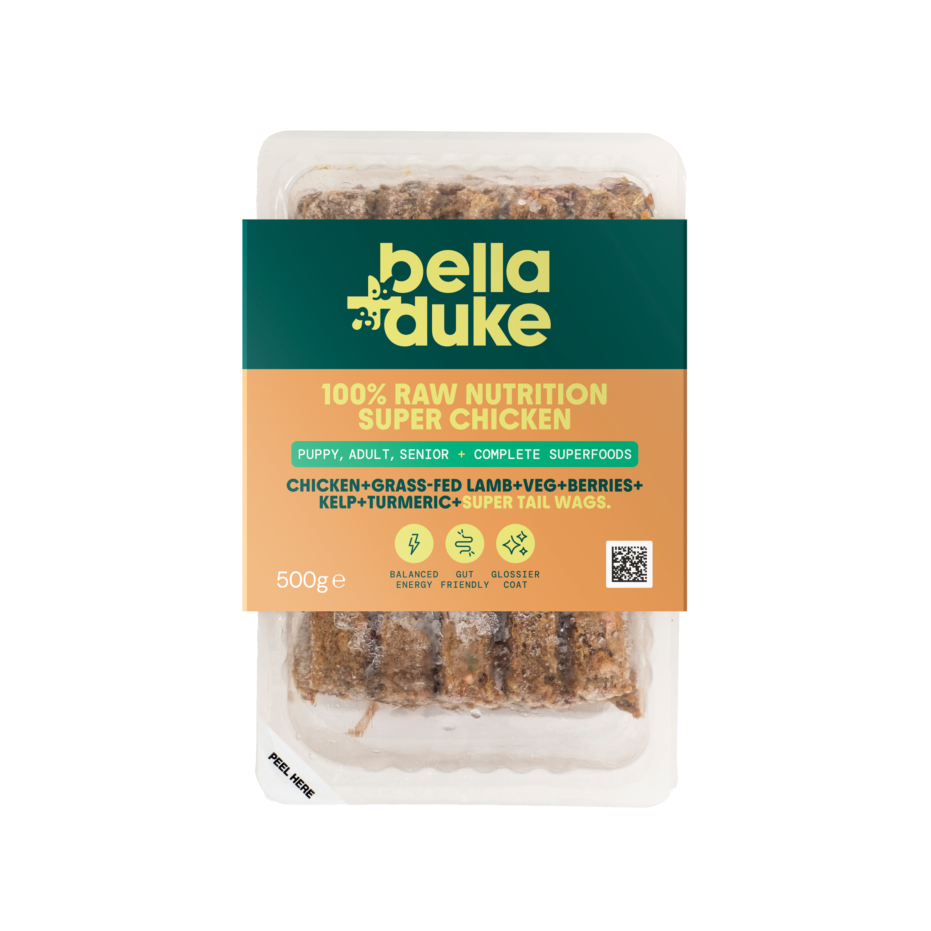 Bella & Duke Complete Raw Dog Food Superfood Enriched Super Chicken