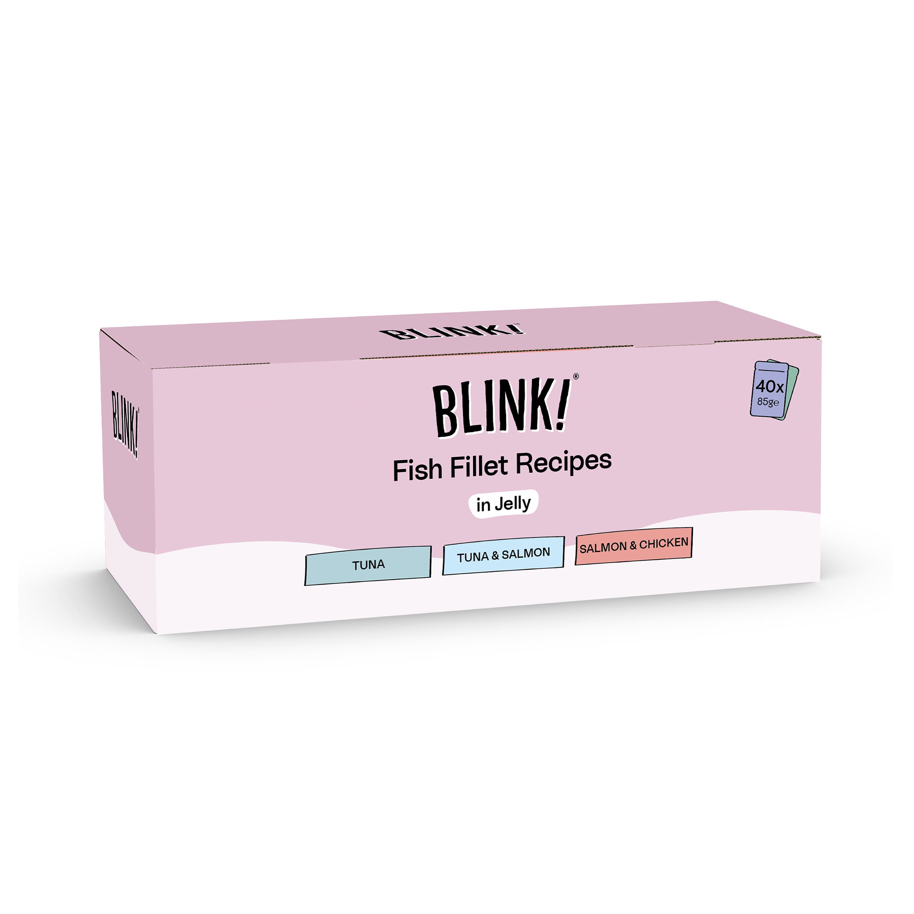Blink! Fillets Selection Wet Cat Food Fish in Jelly