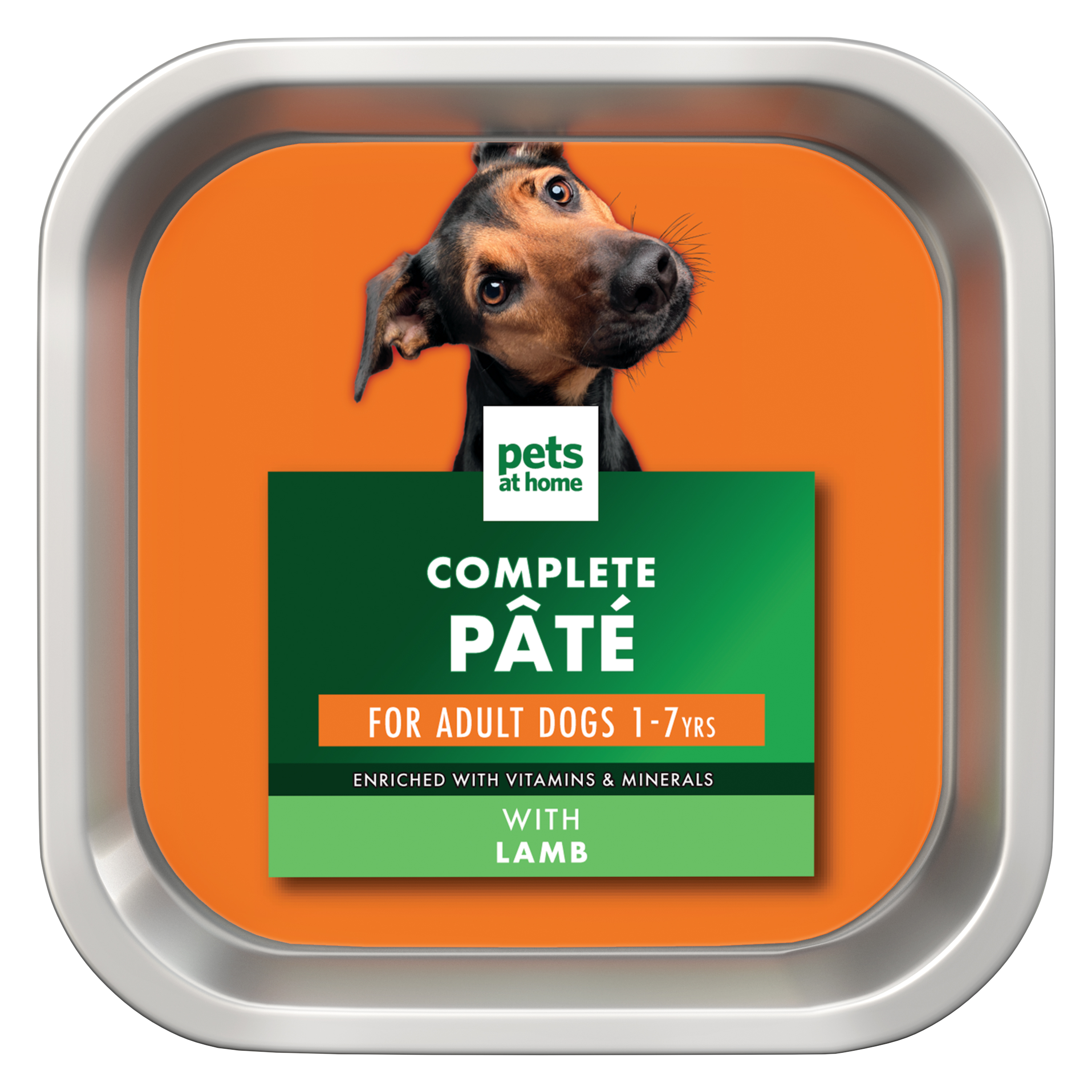 Pets At Home Complete Pate Adult Wet Dog Food Lamb