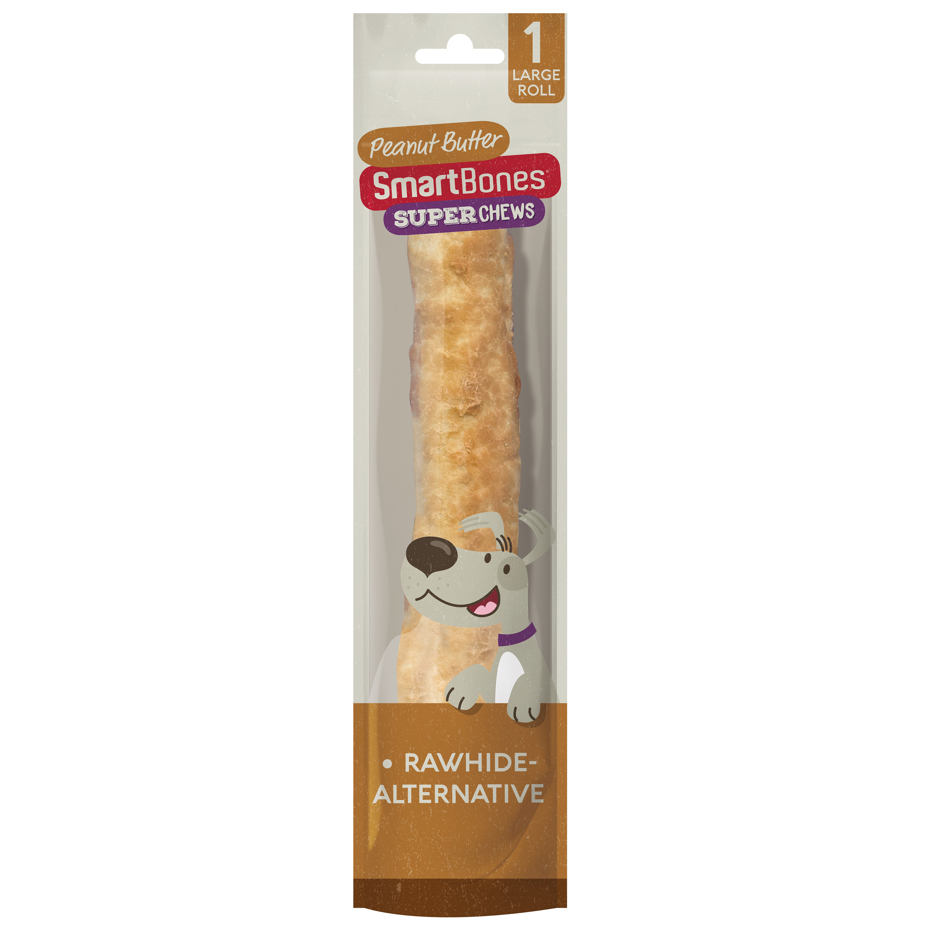 SmartBones SuperChews Large Peanut Butter Bone Dog Chew