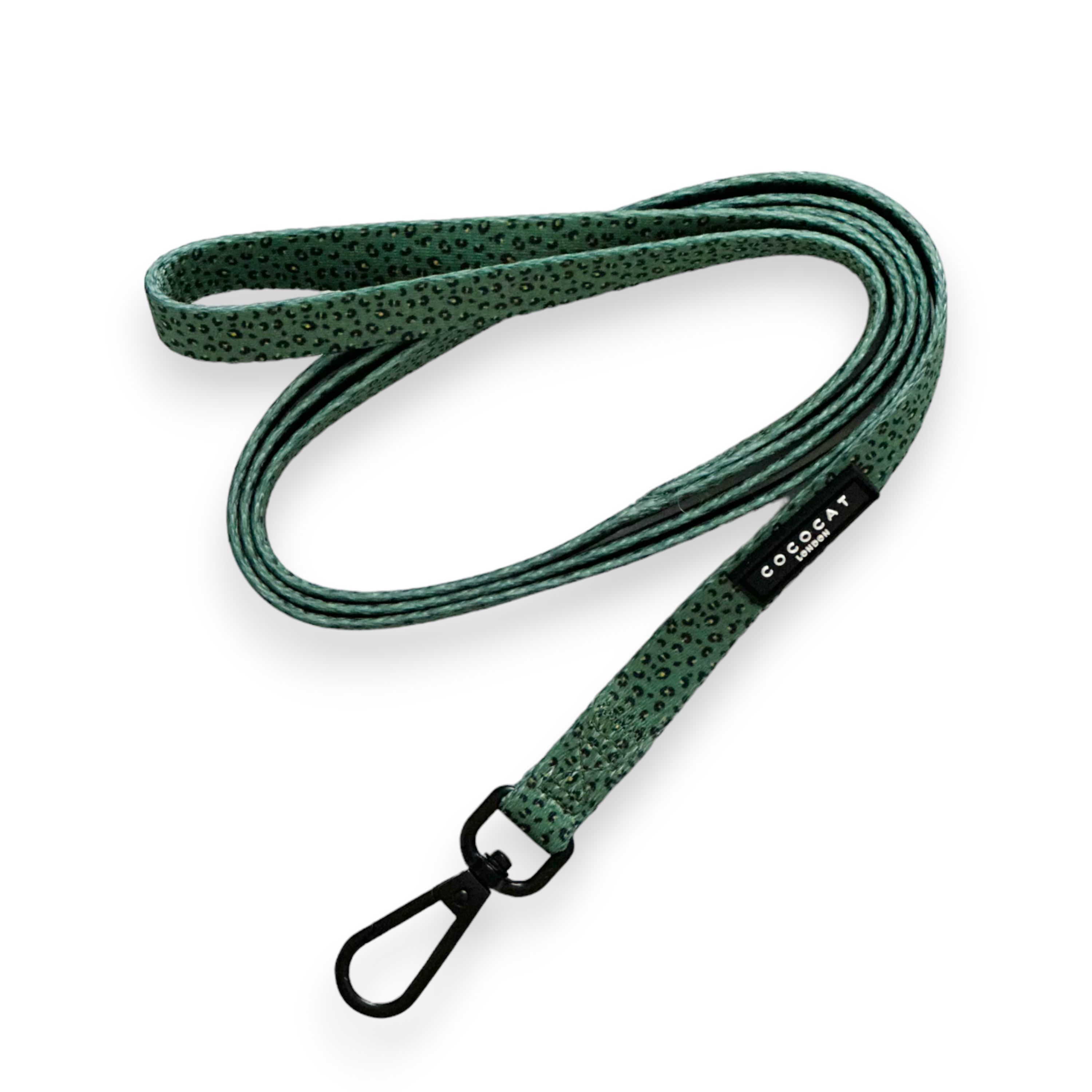 Cococat Khaki Leopard Cat Lead Green 125cm