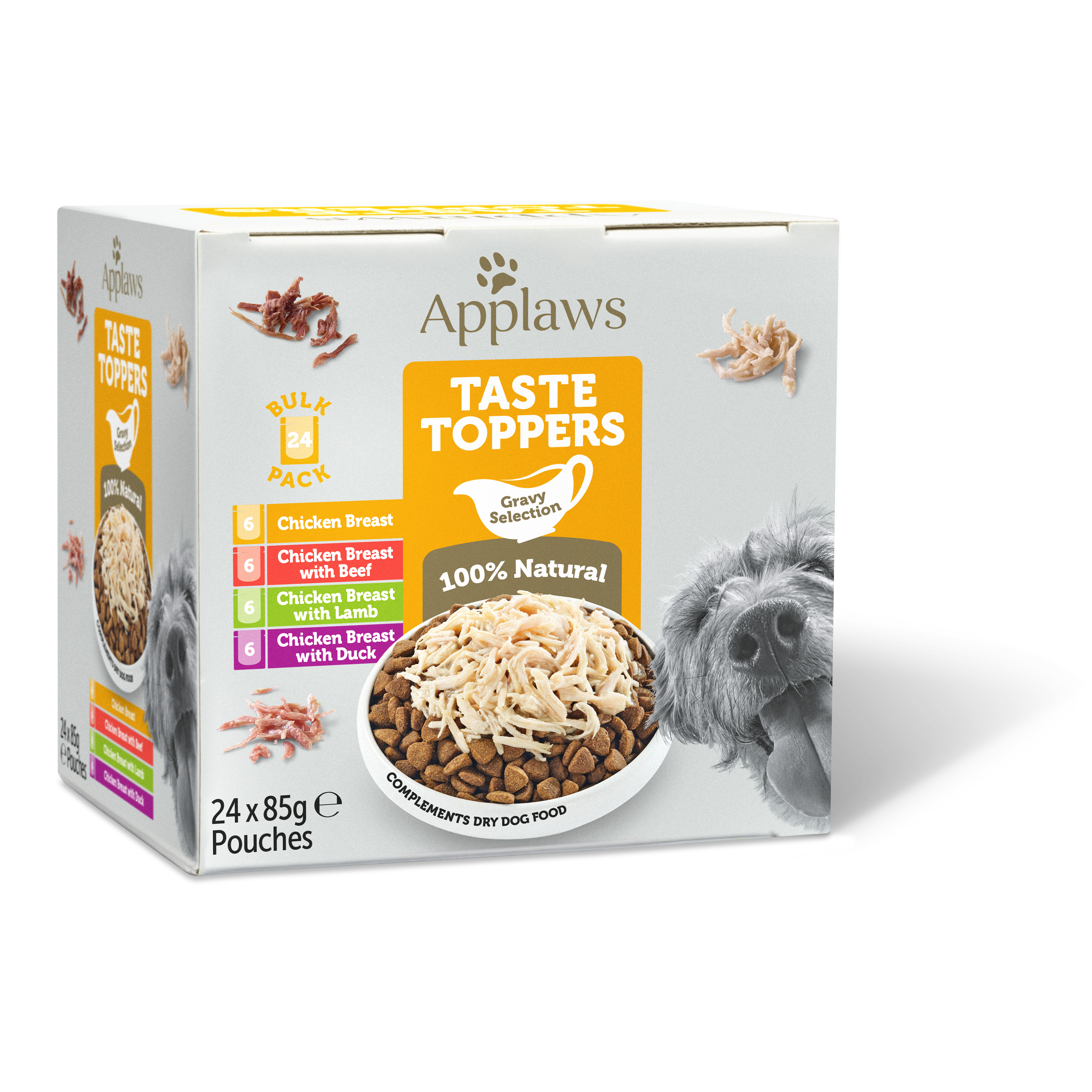 Applaws Taste Toppers Natural Adult Wet Dog Food Chicken In Gravy Selection
