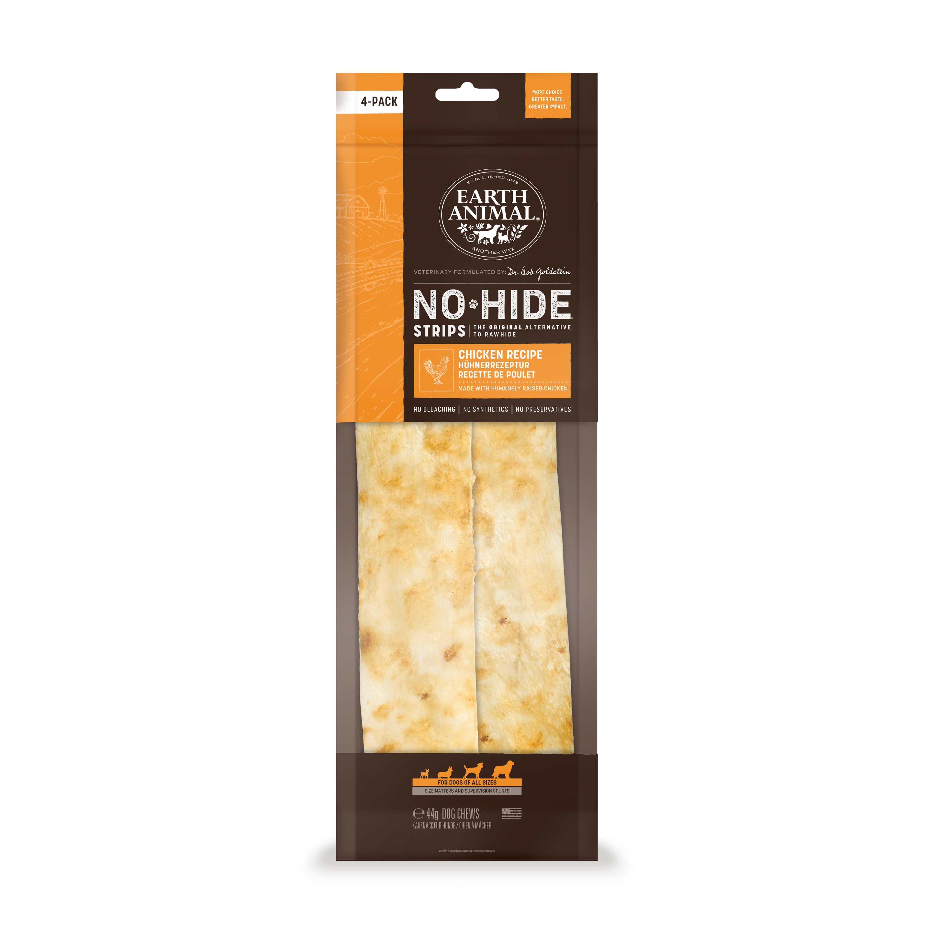Earth Animal No-Hide Dog Treats Chicken Strips