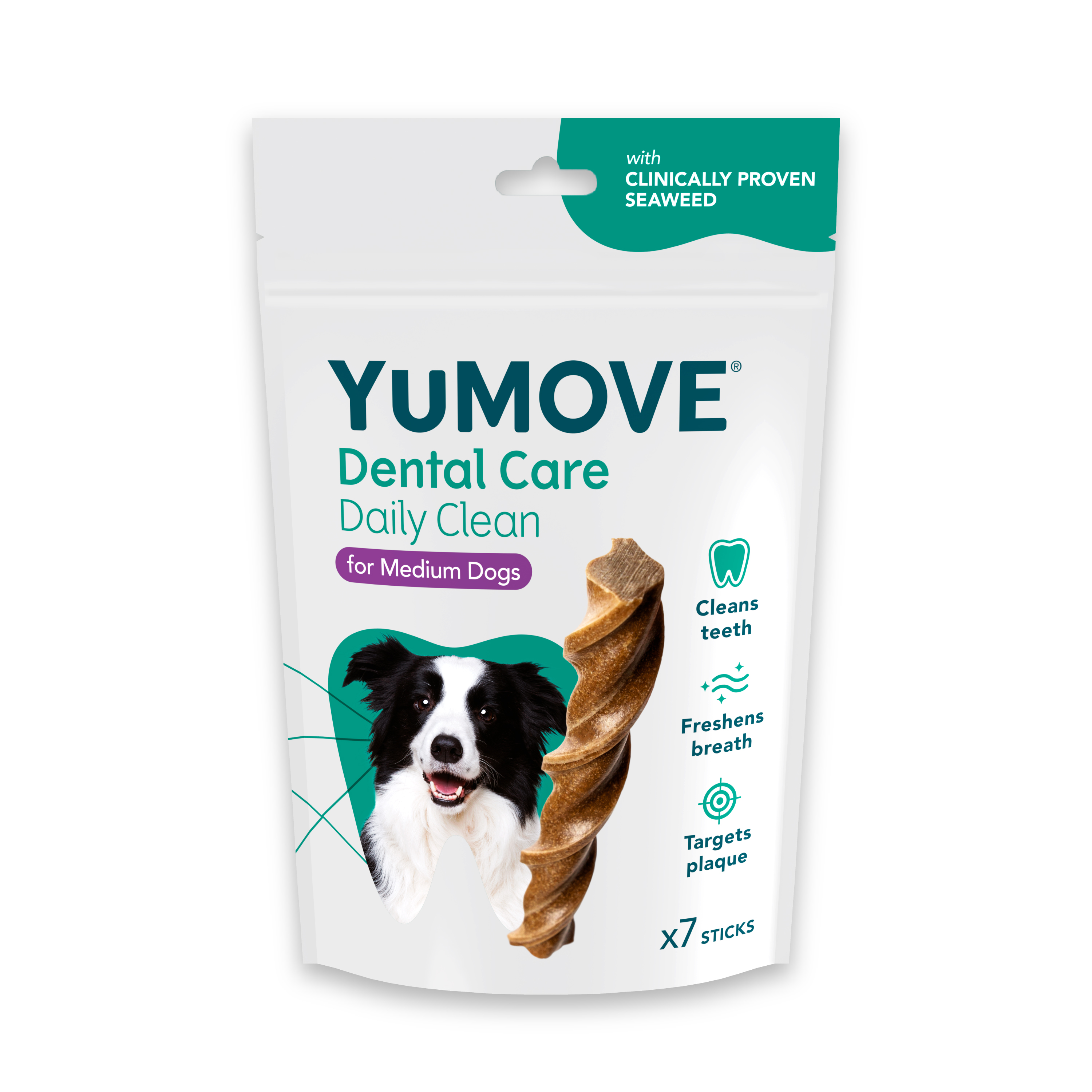 YuMOVE Dental Care Daily Clean Sticks for Medium Dogs x7