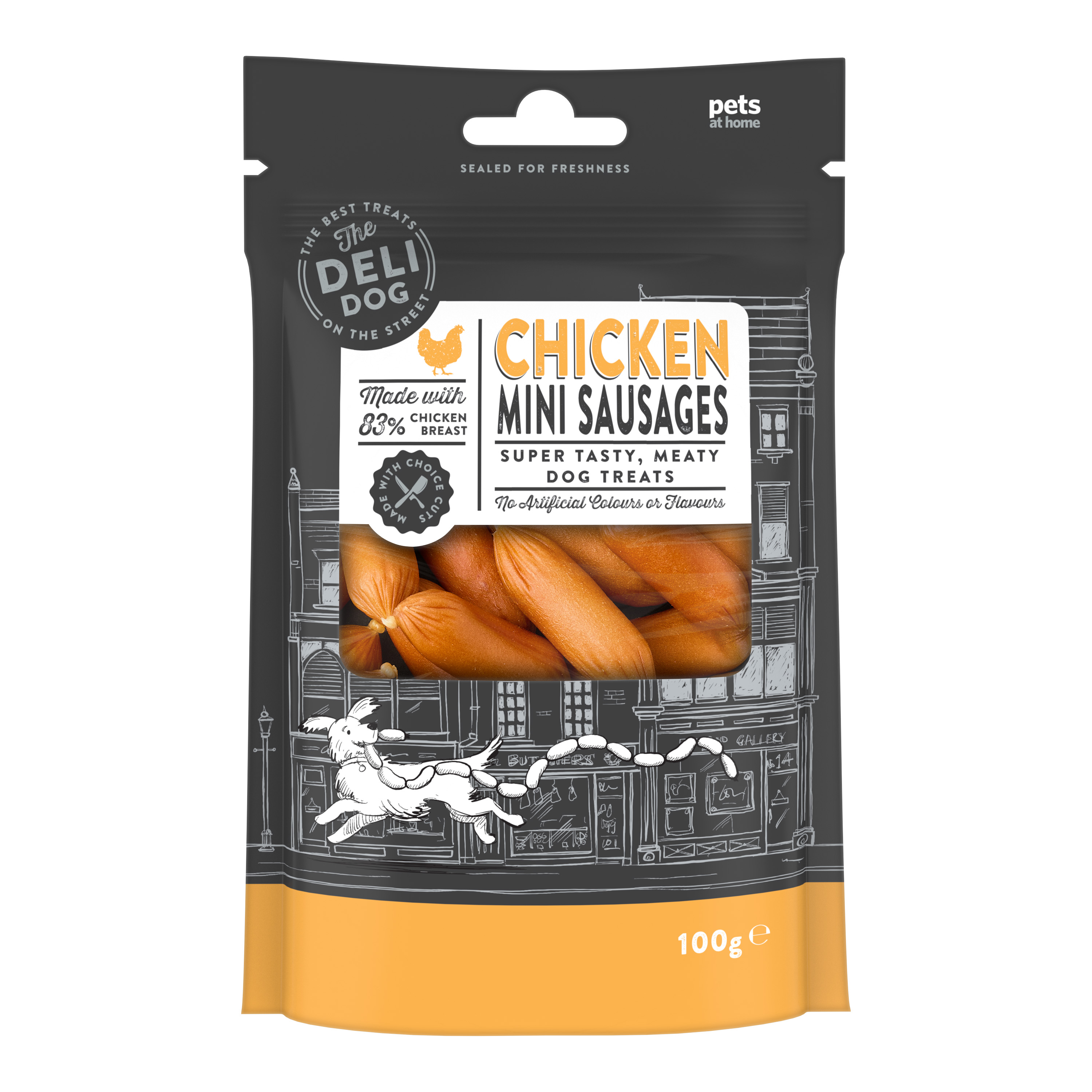 The Deli Dog Chicken Mini Sausages Dog Treats