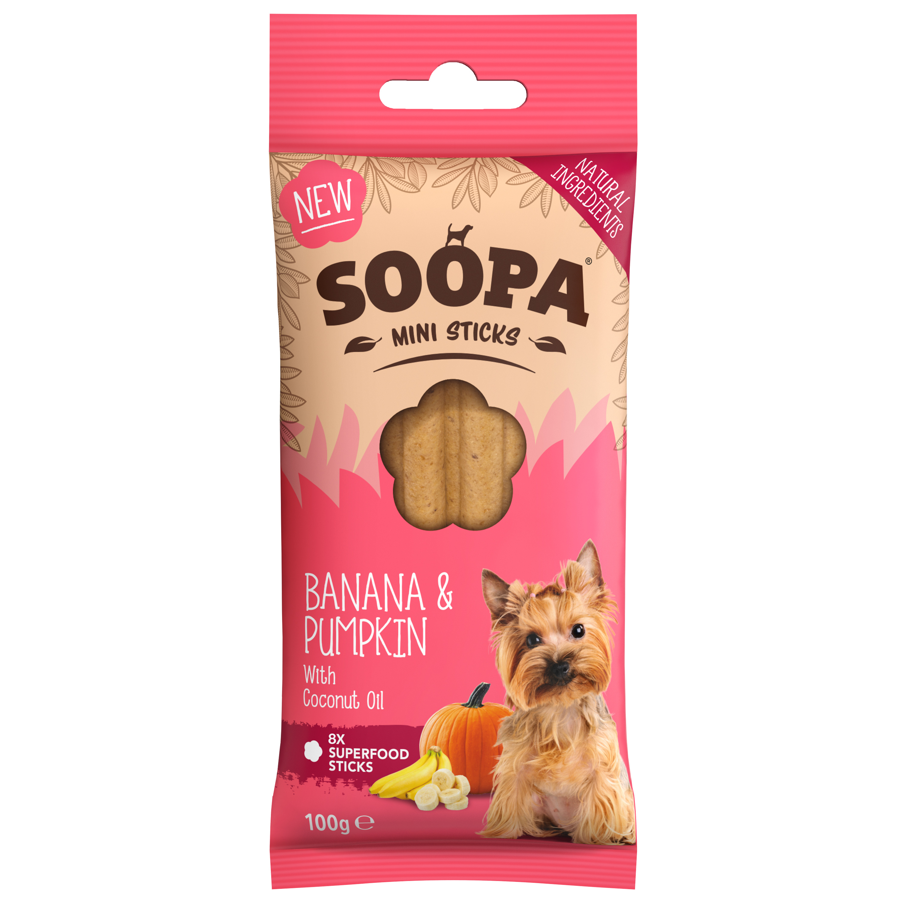 Soopa Mini Sticks Banana & Pumpkin