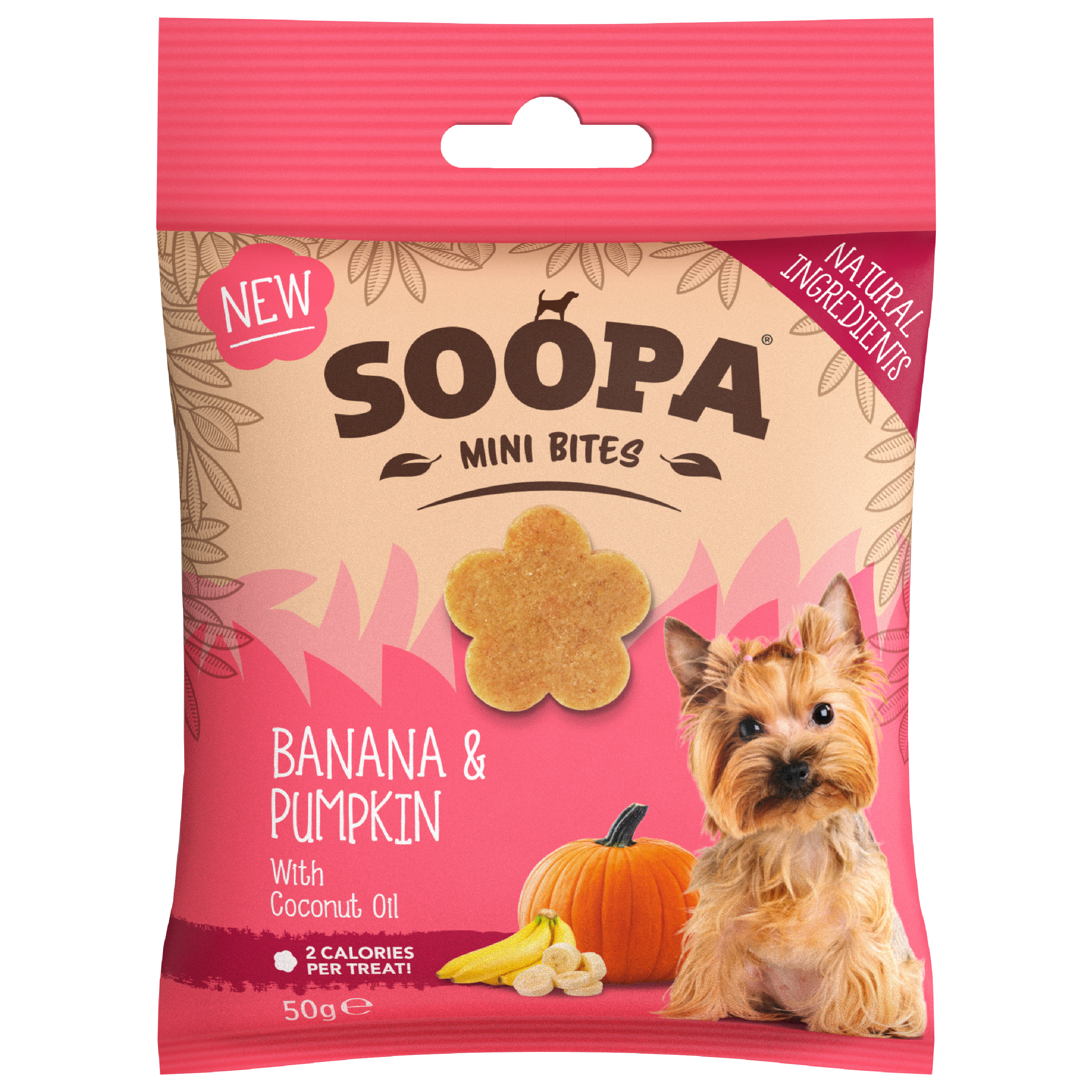Soopa Mini Bites Banana & Pumpkin Dog Treats