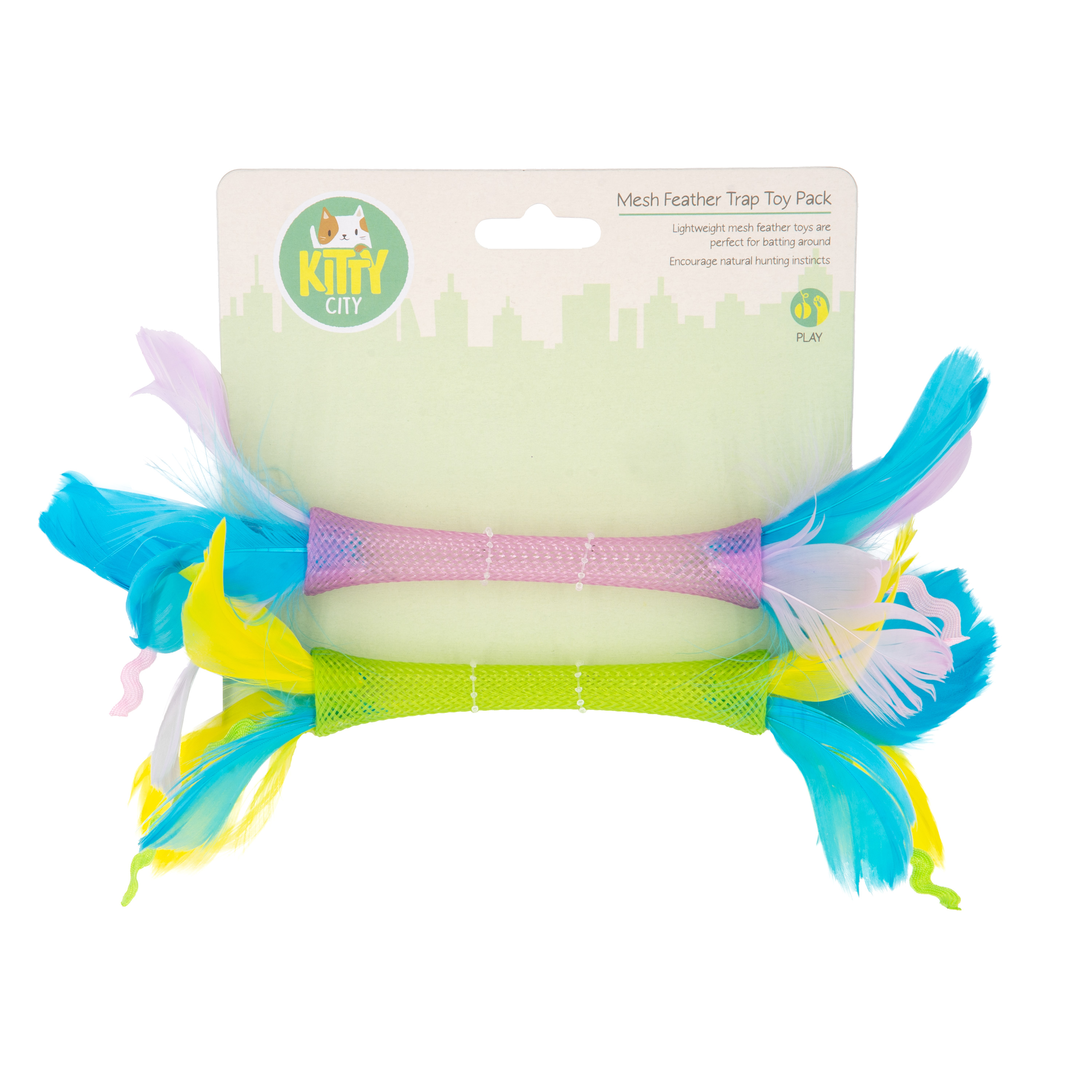 Kitty City Mesh Feather Cat Toy