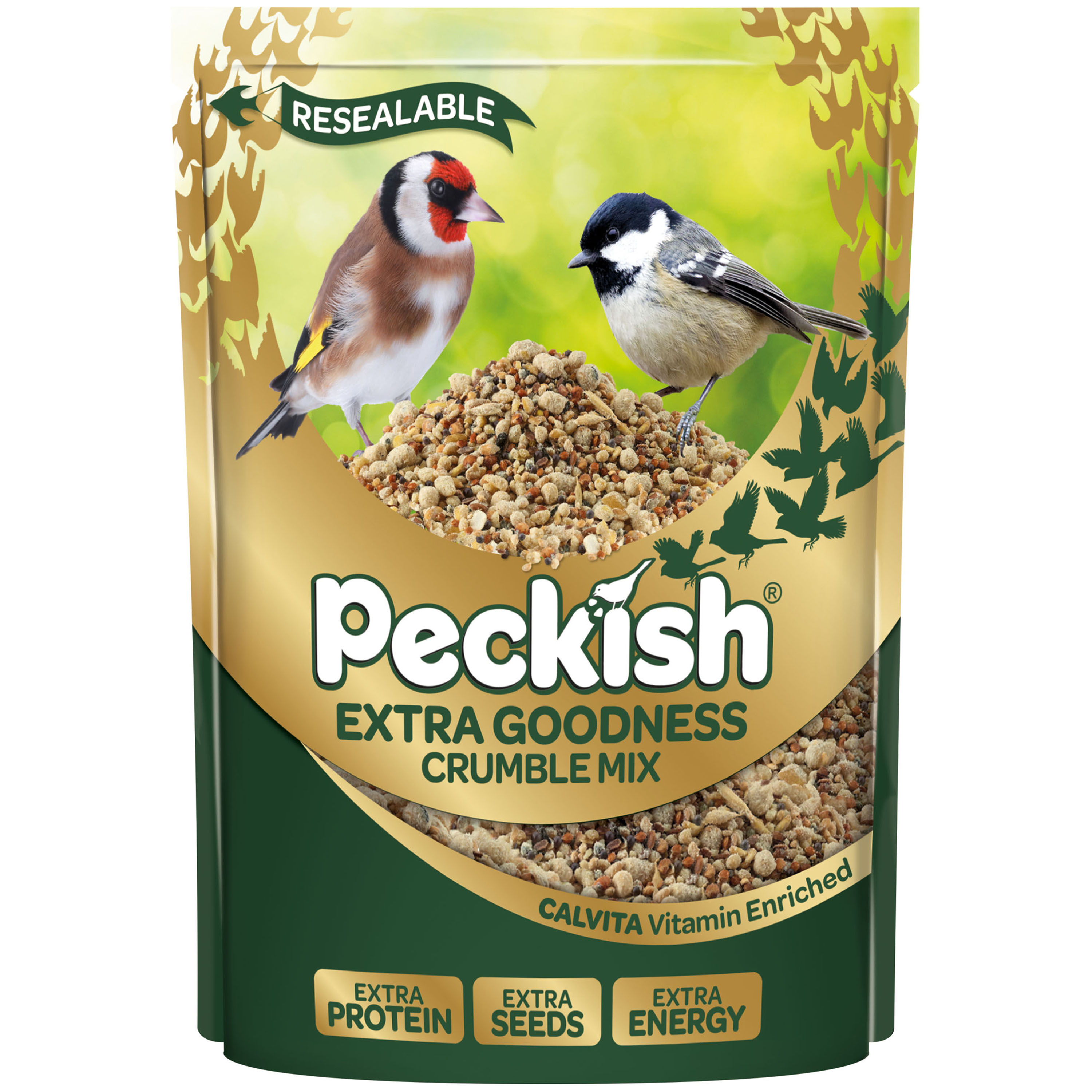 Peckish Extra Goodness Crumble Mix Wild Bird Food 1Kg
