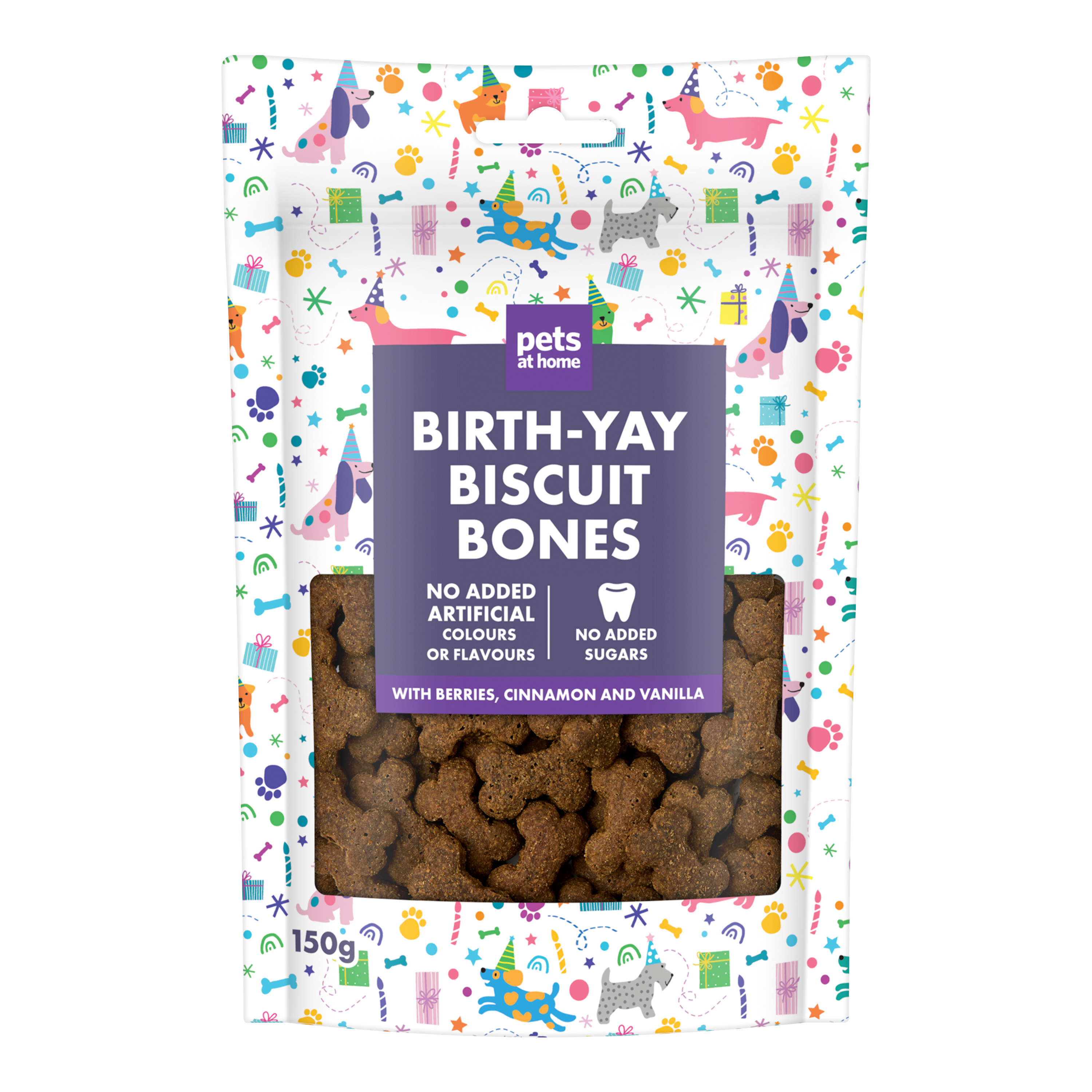 Pets at Home Birth-YAY Biscuit Bones Dog Treats